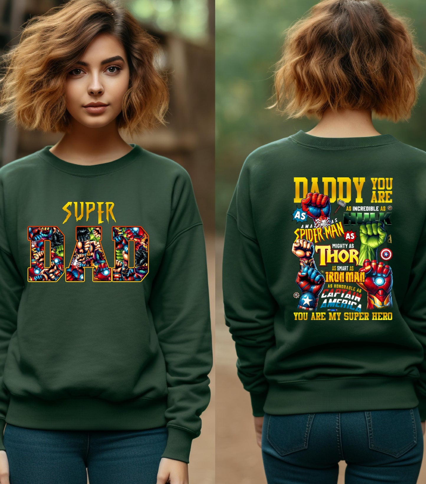 Daddy You Are Sweatshirt, Best Dad Ever Sweatshirt, Superhero Father's Day Sweatshirt, Fatherhood Dad Life sweatshirt, Gift For Father sweatshirt