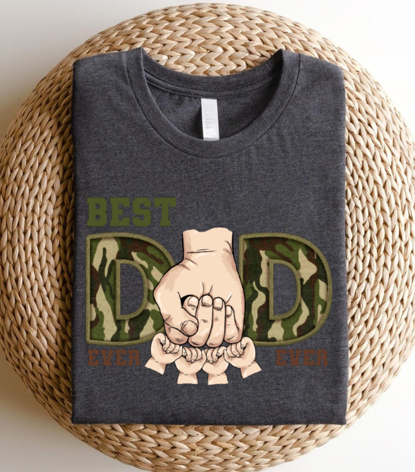 Best dad ever Sweatshirt, Custom name dad and kids Sweatshirt, dad military sweatshirt,  Father custom kids name Sweatshirt