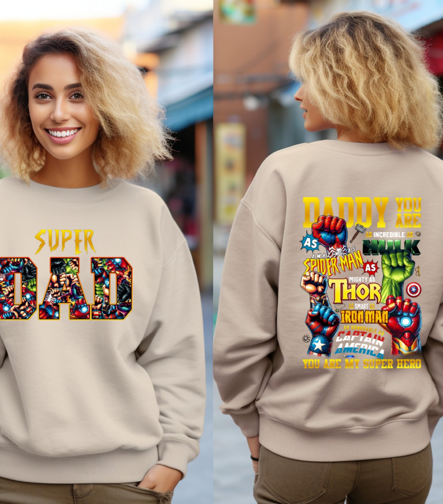 Daddy You Are Sweatshirt, Best Dad Ever Sweatshirt, Superhero Father's Day Sweatshirt, Fatherhood Dad Life sweatshirt, Gift For Father sweatshirt
