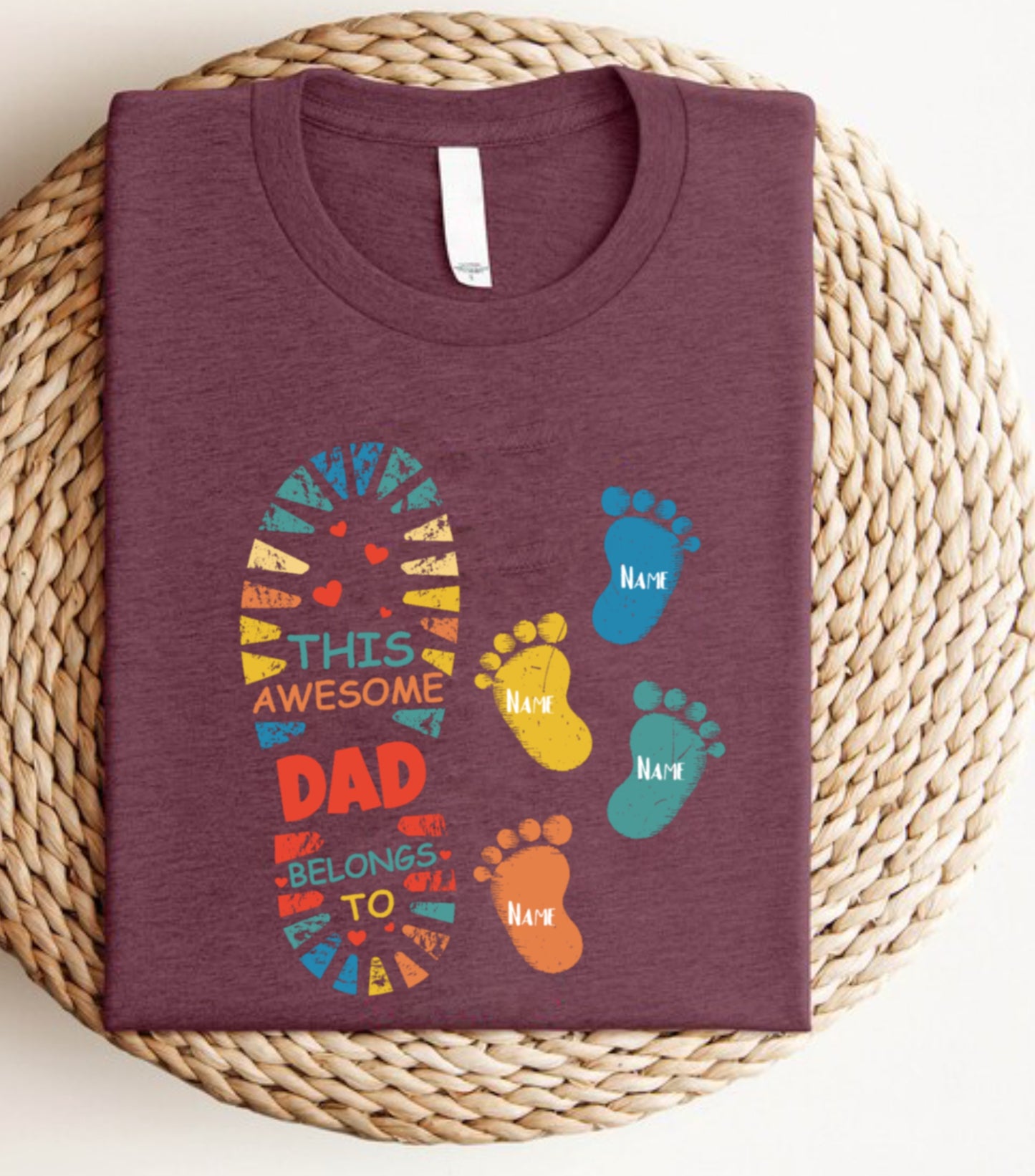 Best dad ever Sweatshirt, Custom name dad and kids Sweatshirt, dad military sweatshirt,  Father custom kids name Sweatshirt (Copy)