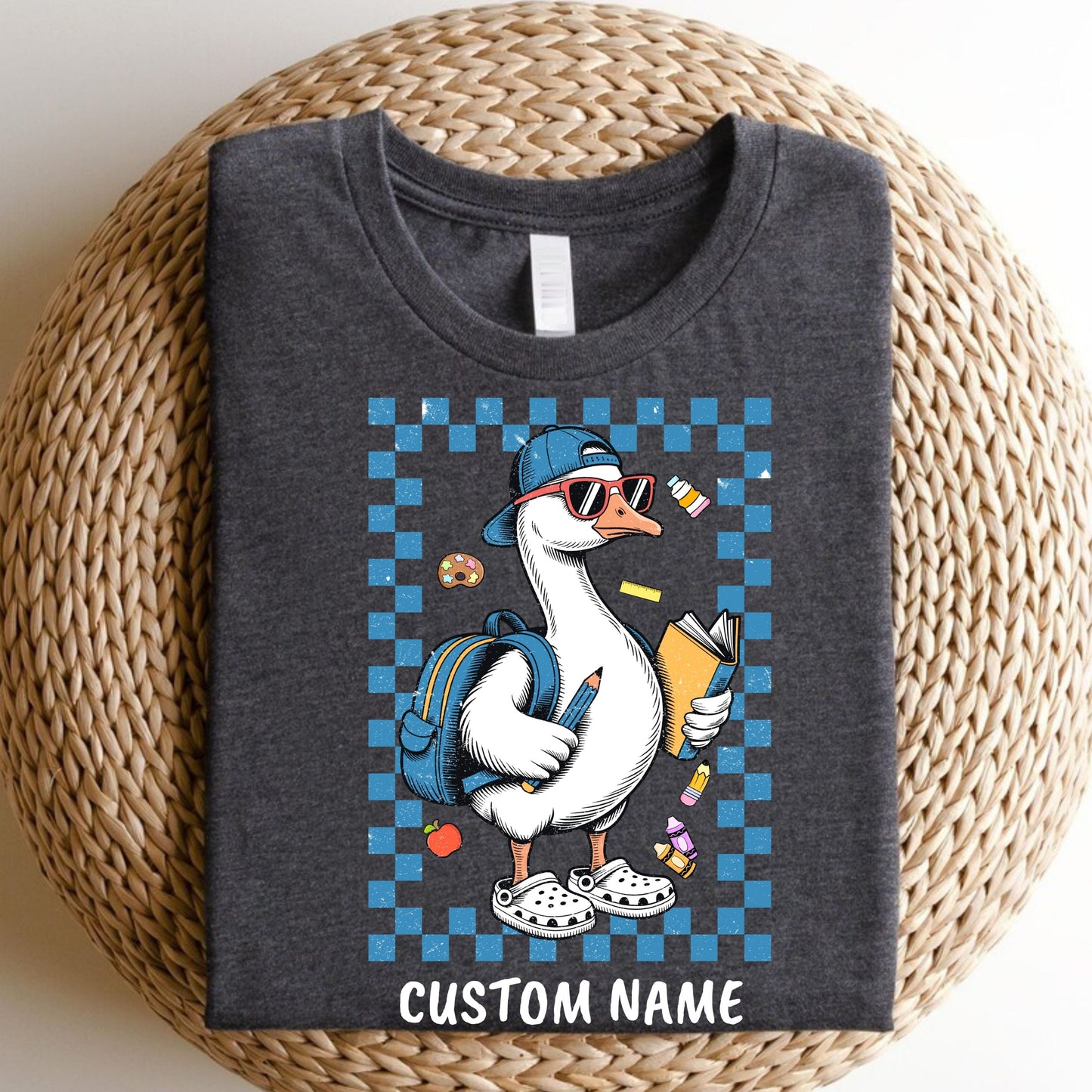 Back To School Sweatshirt, First Day Of School Sweatshirt, Back To School Boy Girl Sweatshirt, School Goose sweatshirt