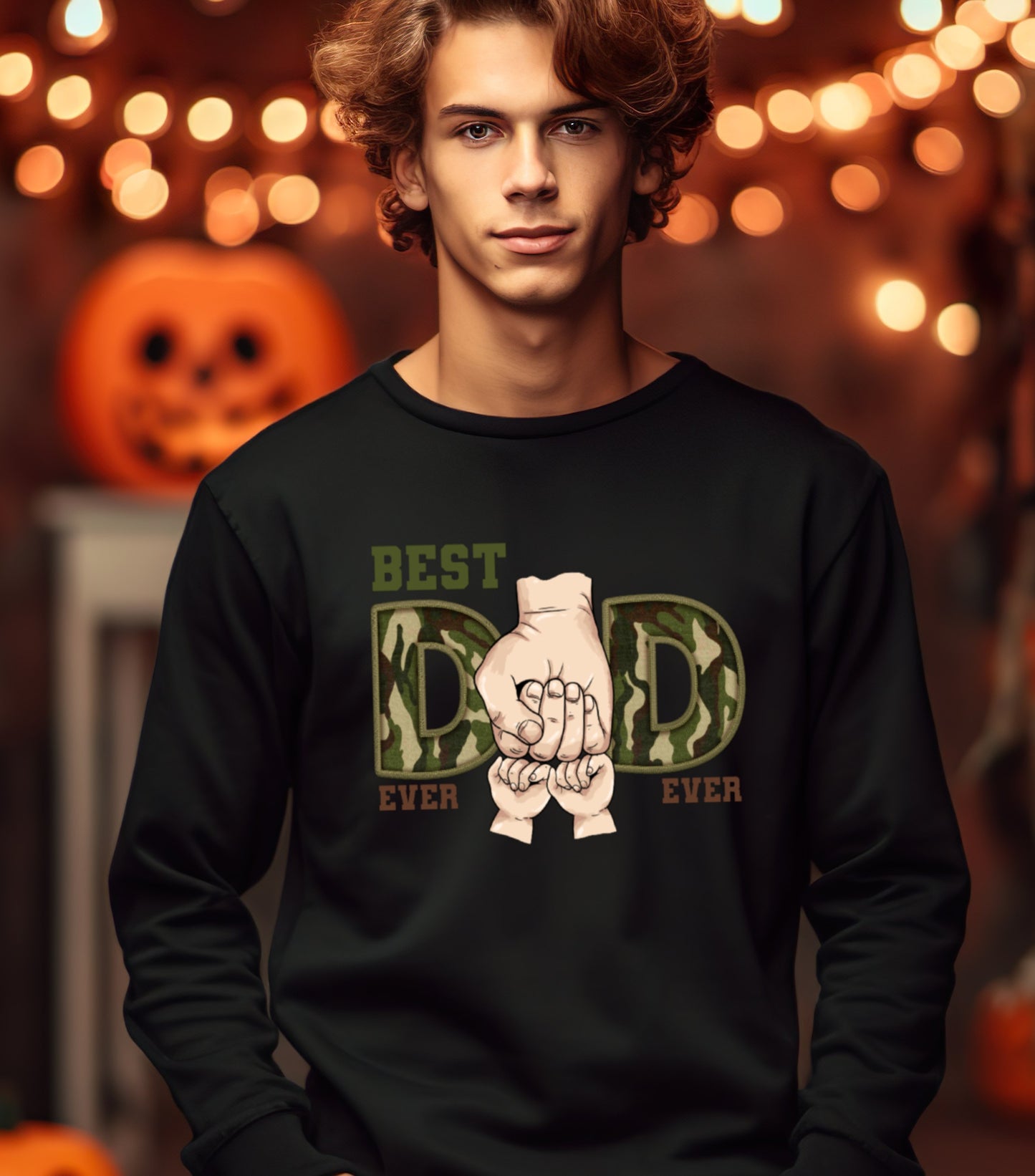 Best dad ever Sweatshirt, Custom name dad and kids Sweatshirt, dad military sweatshirt,  Father custom kids name Sweatshirt