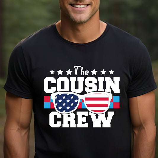 Cousin Crew 4th Of July Shirt, Cartoon 4th July Shirt, Fourth Of July, Independence Day Shirt,  4t of July Coquette Shirt