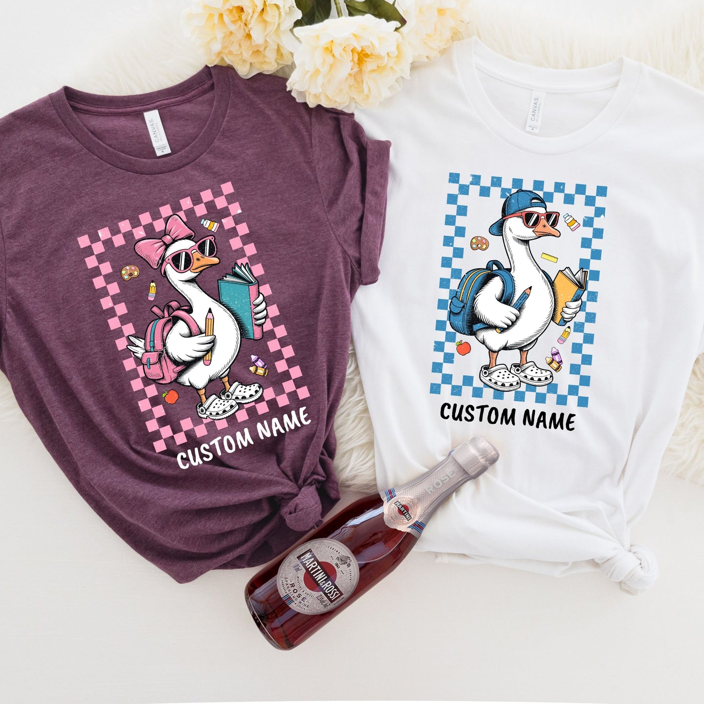 Back To School T-Shirt, First Day Of School Shirt, Back To School Boy Girl T-Shirt, School Goose shirt