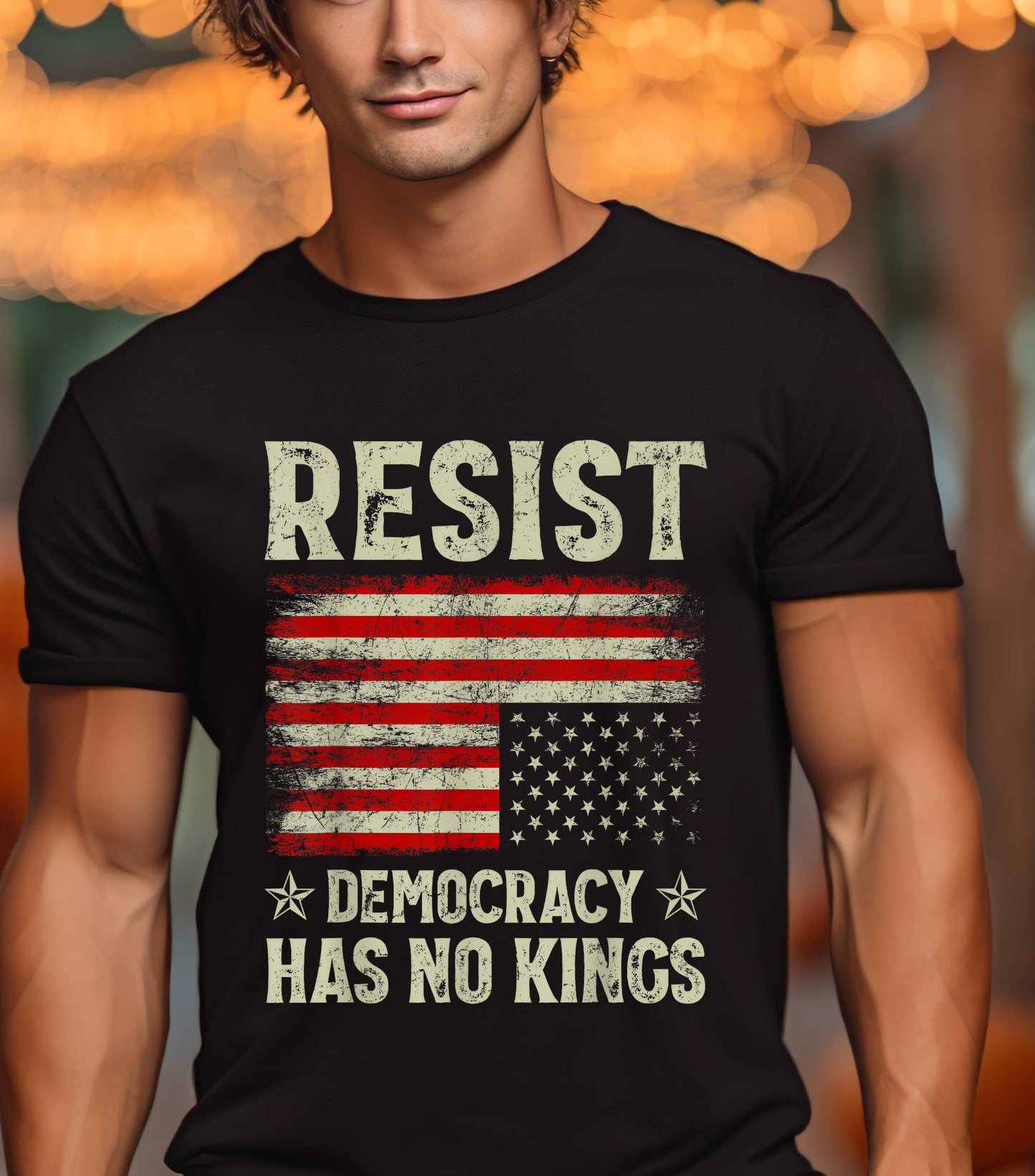 No Kings in America T-Shirt, Anti Authoritarian Protest T-Shirt, For Social Justice Shirt,  Democracy Not Monarchy America Shirt, Nope Kings T-Shirt (Copy) (Copy)