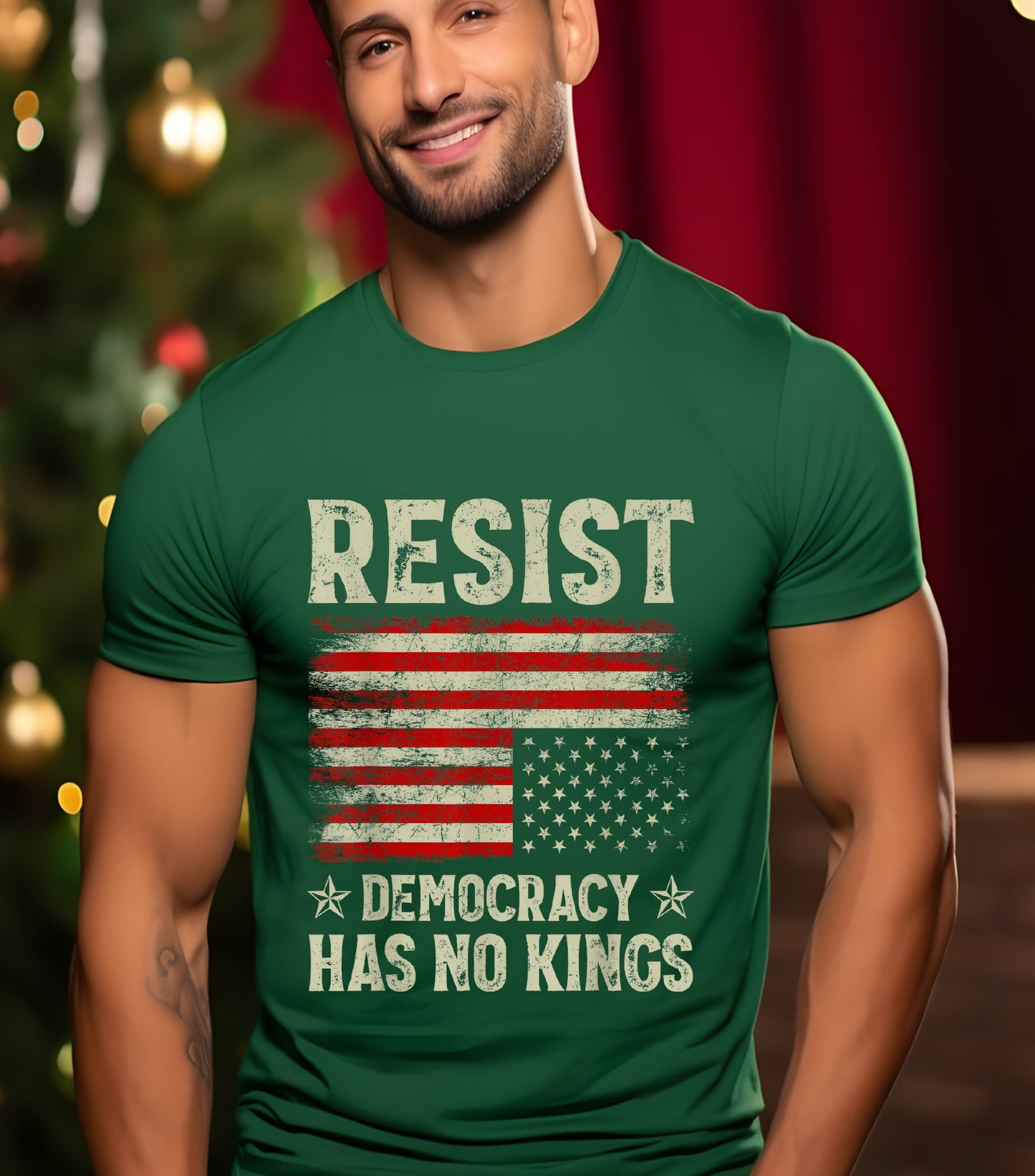 No Kings in America T-Shirt, Anti Authoritarian Protest T-Shirt, For Social Justice Shirt,  Democracy Not Monarchy America Shirt, Nope Kings T-Shirt (Copy) (Copy)