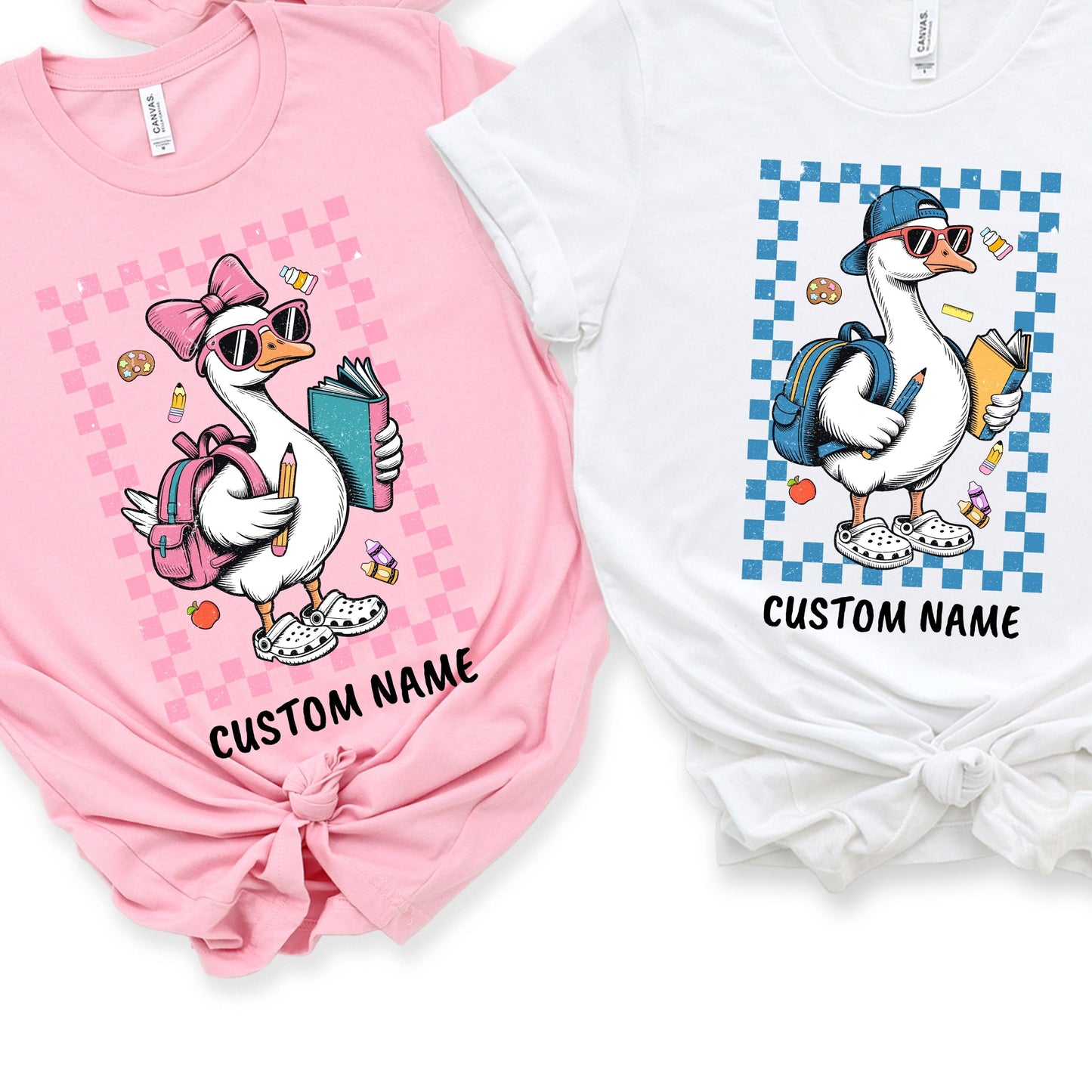 Back To School T-Shirt, First Day Of School Shirt, Back To School Boy Girl T-Shirt, School Goose shirt