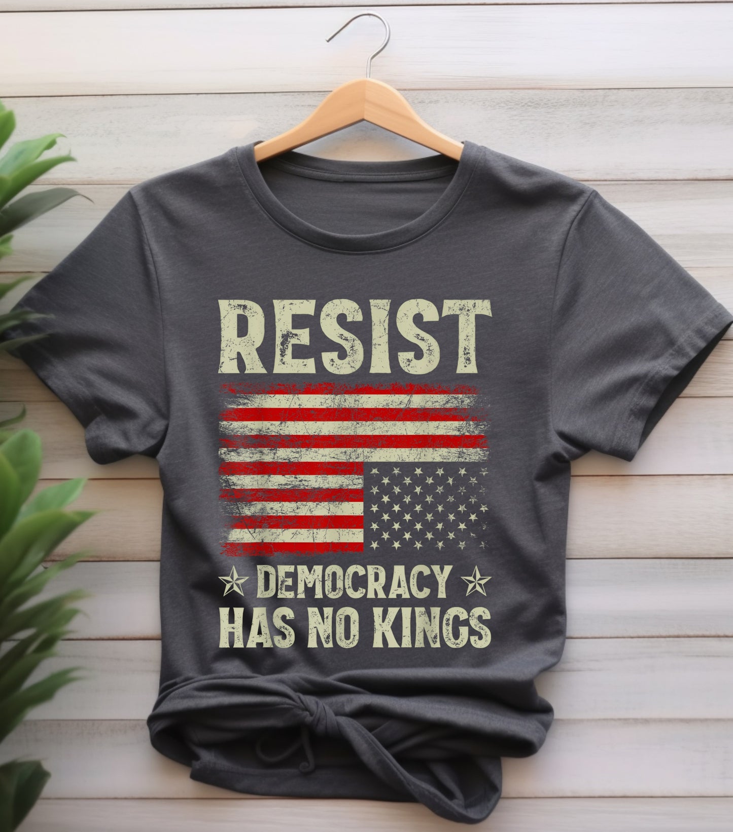 No Kings in America T-Shirt, Anti Authoritarian Protest T-Shirt, For Social Justice Shirt,  Democracy Not Monarchy America Shirt, Nope Kings T-Shirt (Copy) (Copy)