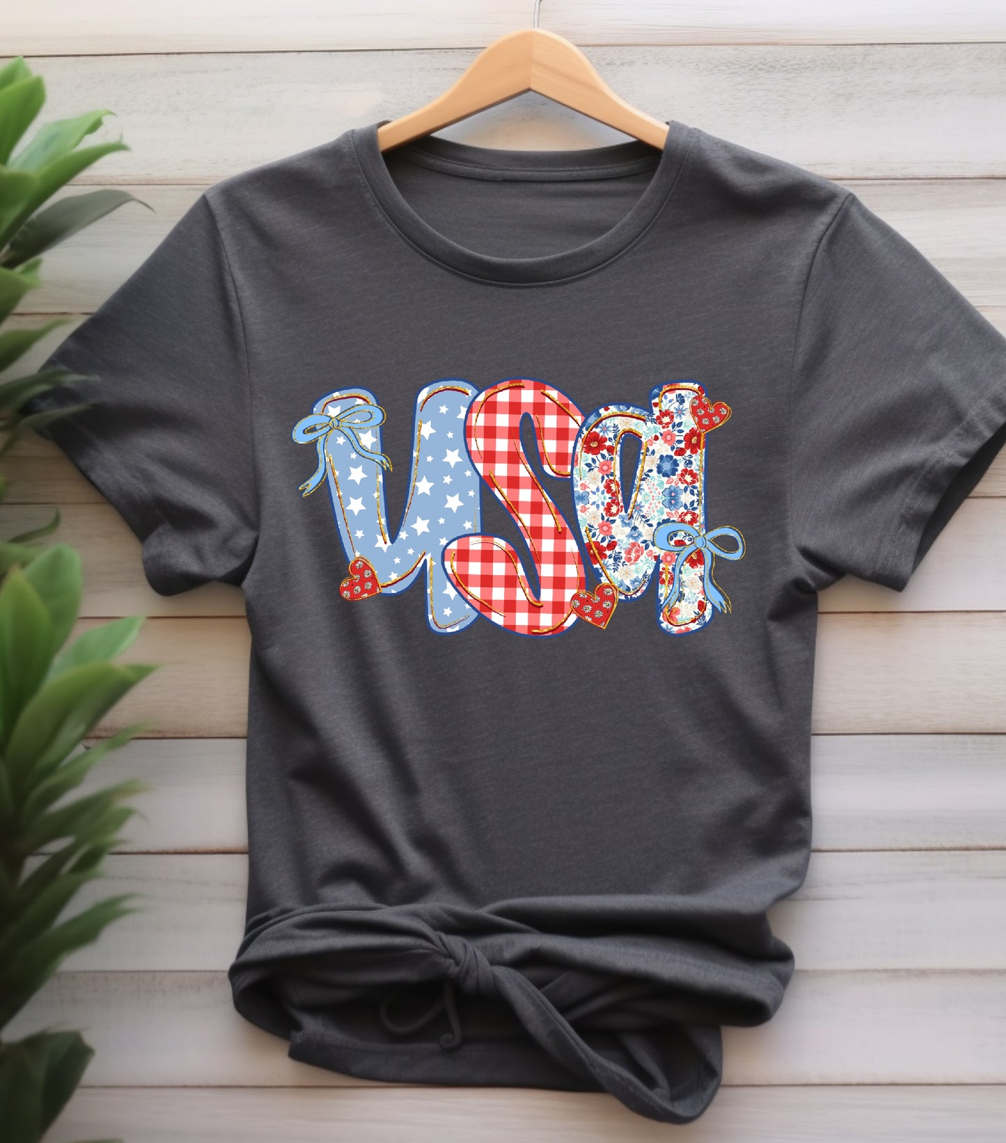 Coquette Floral USA Glitter Shirt, Preppy America Floral shirt, USA 1776, 4th Of July Stars Stripe shirt, Girly America Coquette shirt