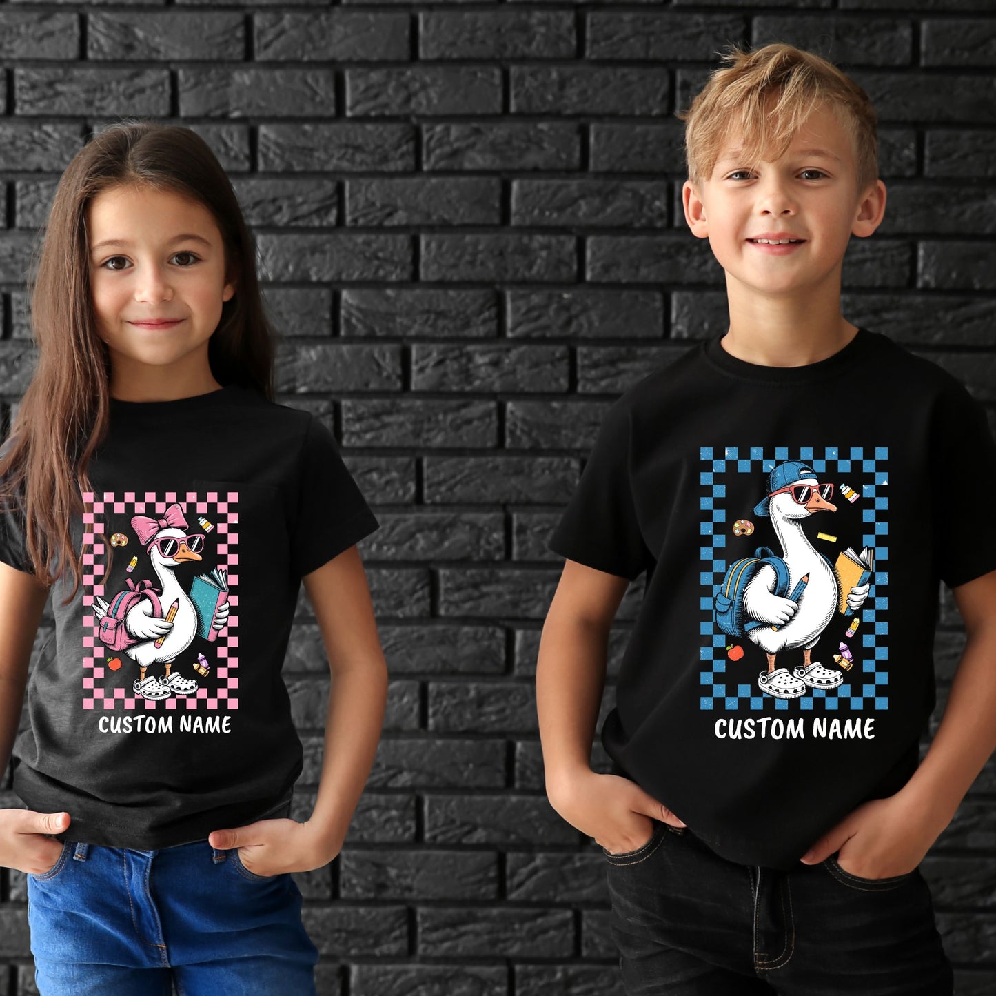 Back To School T-Shirt, First Day Of School Shirt, Back To School Boy Girl T-Shirt, School Goose shirt