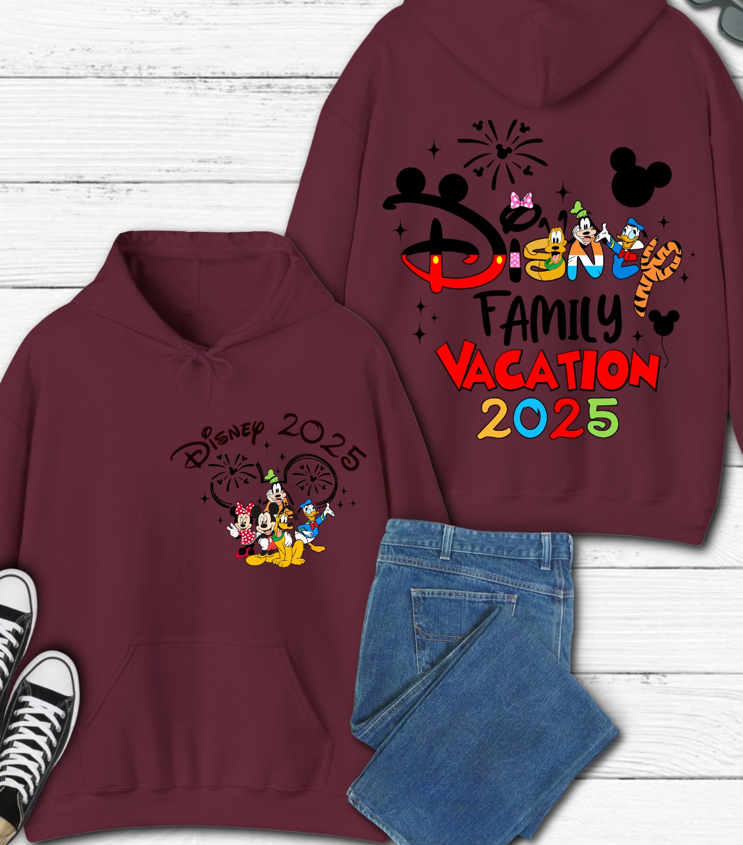 Family Vacation 2025 Hoodie, Magical Kingdom Hoodie, Family Trip,  Family Squad Hoodie, Friend Squad and Vacay Mode Hoodie