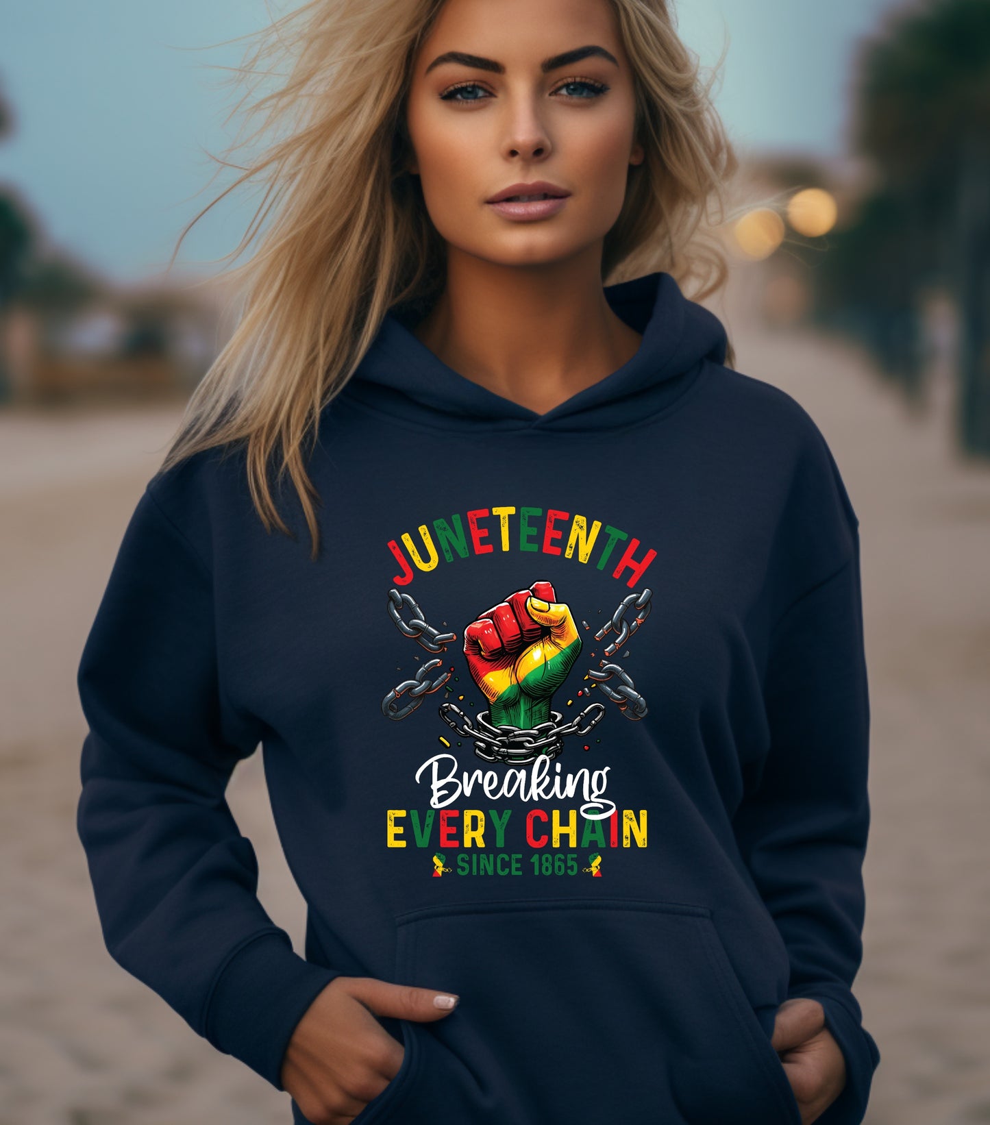 Breaking Every Chain Hoodie, Since 1865 Women Men Juneteenth Freedom Hoodie, Juneteenth 1865 hoodie,  Black History Hoodie, Black Freedom Hoodie