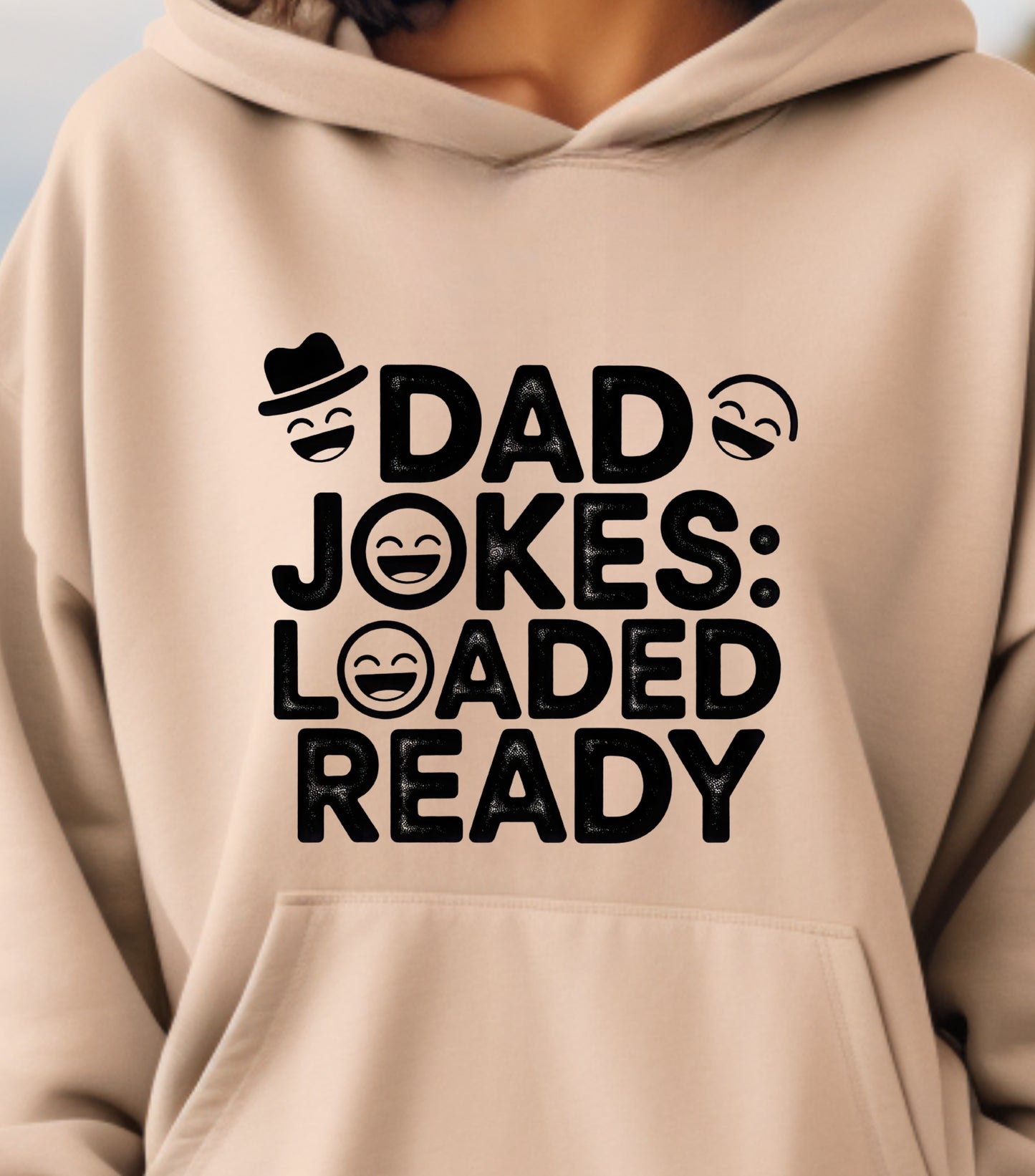 Dad Jokes Loaded Ready Hoodie, Funny Father hoodie, Humor Retro hoodie, happy fathers day hoodie