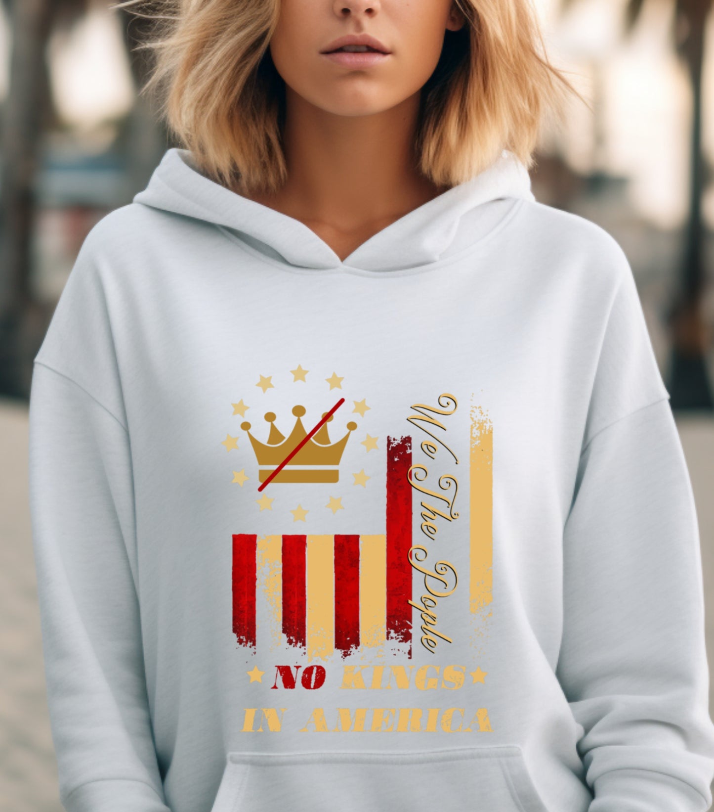 No Kings in America Hoodie, Anti Authoritarian Protest Hoodie, For Social Justice Hoodie,  Democracy Not Monarchy America Hoodie, Nope Kings Hoodie (Copy)