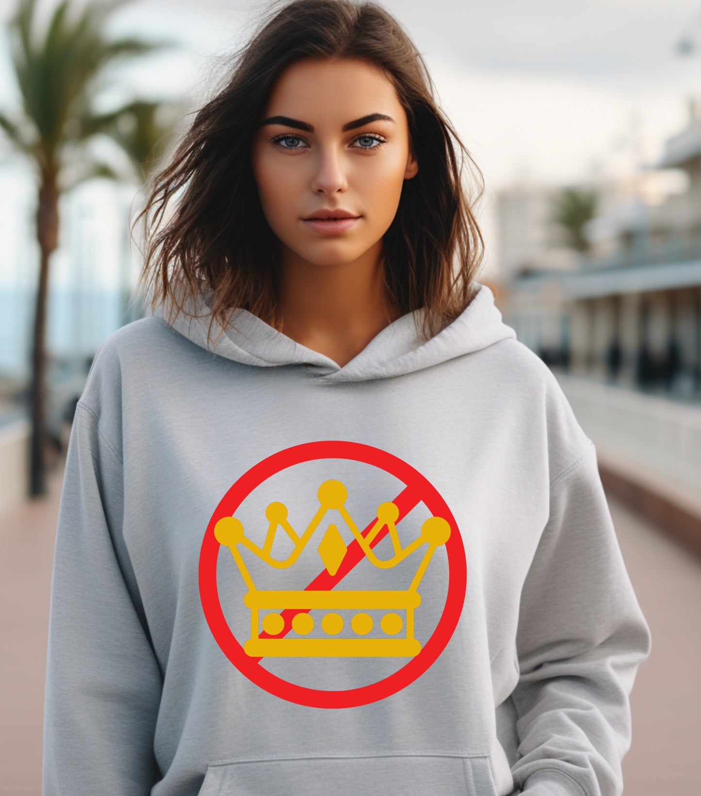No Kings in America Hoodie, Anti Authoritarian Protest Hoodie, For Social Justice Hoodie,  Democracy Not Monarchy America Hoodie, Nope Kings Hoodie (Copy) (Copy) (Copy)