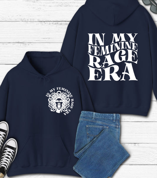 In My Feminine Rage Era Hoodie, Feminism Feminist Women's Rights Reproductive Hoodie