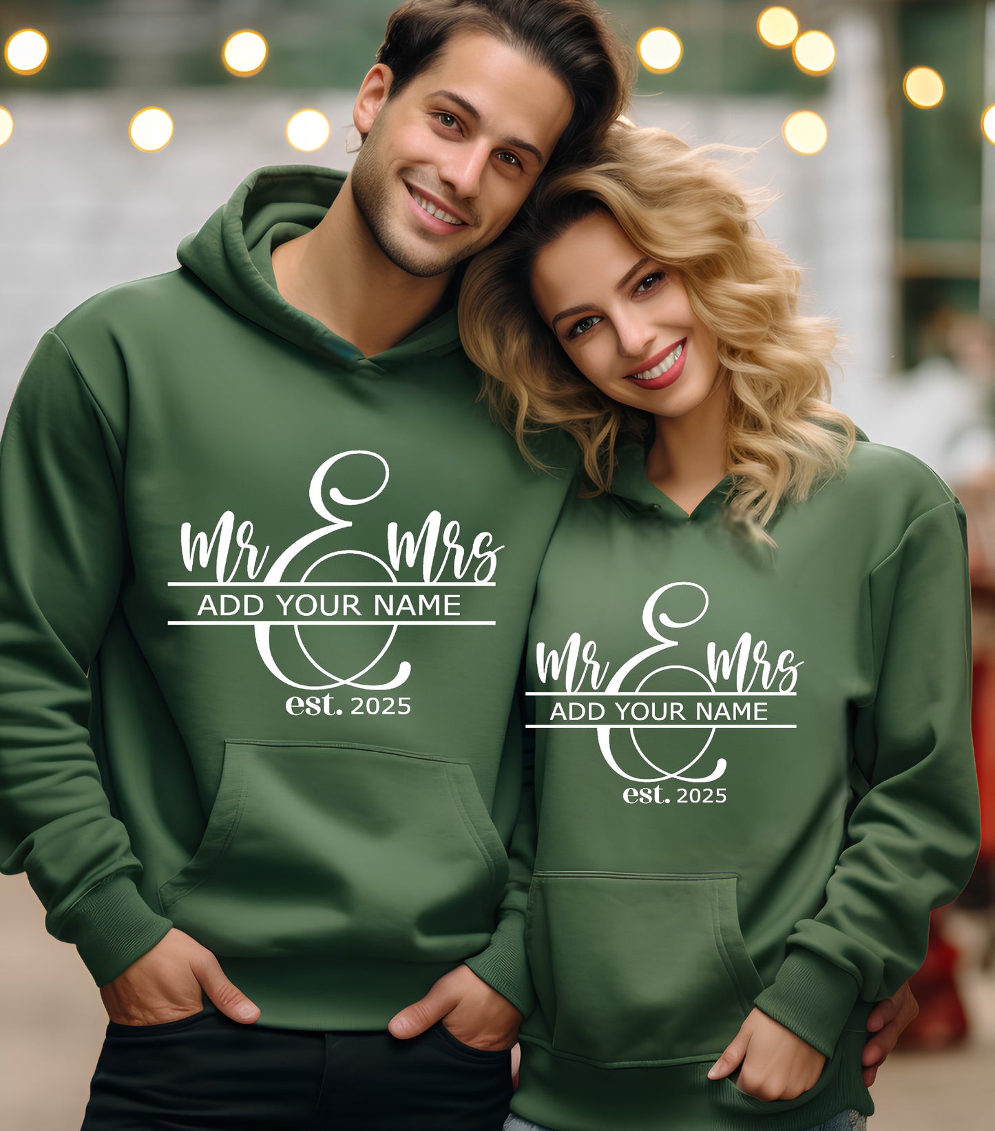 Mr and Mrs Hoodie, Spilt Monogram Hoodie, Wedding Signs Hoodie, Last Name Sign hoodie, Family Name Sign hoodie