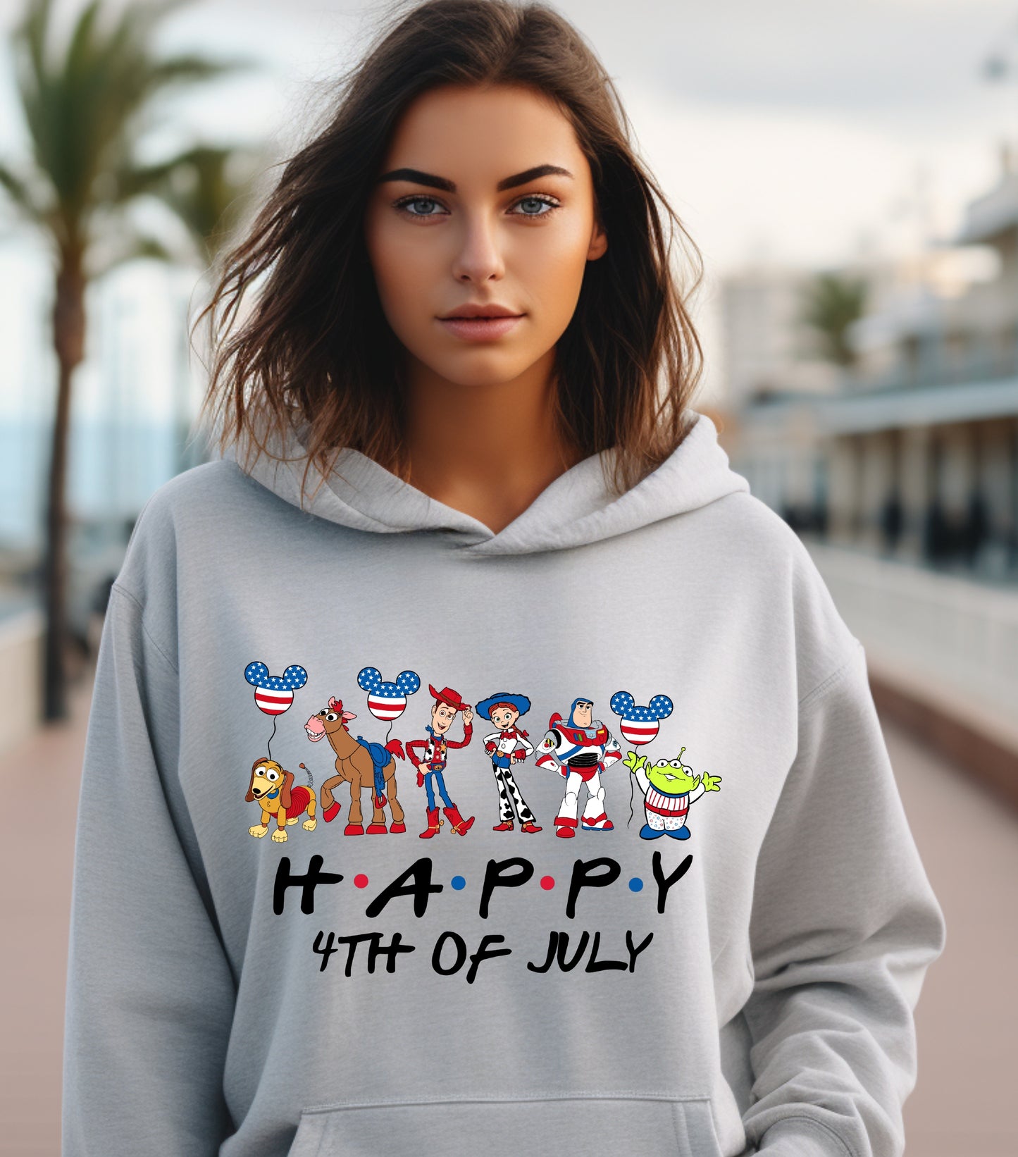 Mouse 4th Of July Hoodie, Cartoon 4th July Hoodie, Fourth Of July, Independence Day Hoodie, 4t of July Coquette Hoodie (Copy)