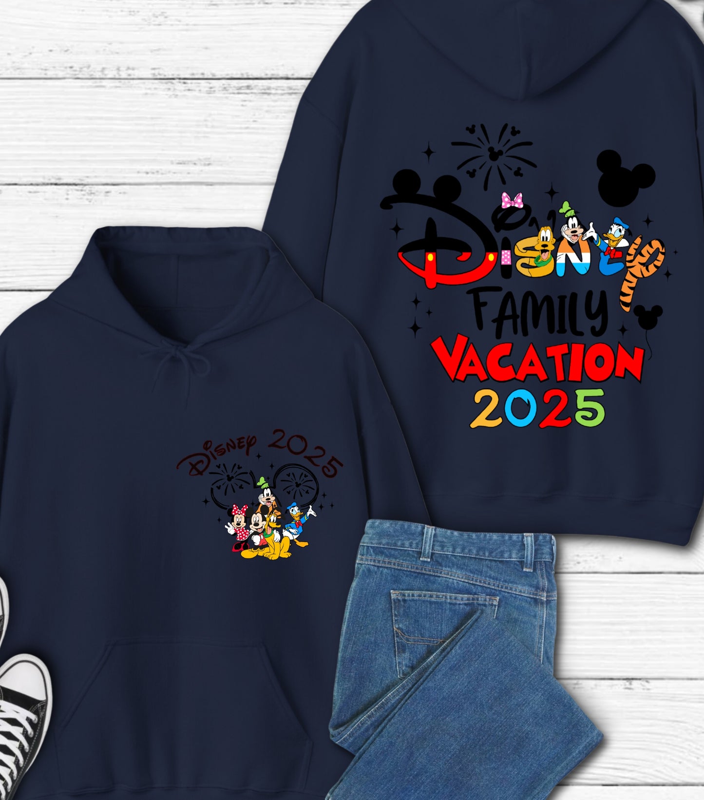 Family Vacation 2025 Hoodie, Magical Kingdom Hoodie, Family Trip,  Family Squad Hoodie, Friend Squad and Vacay Mode Hoodie