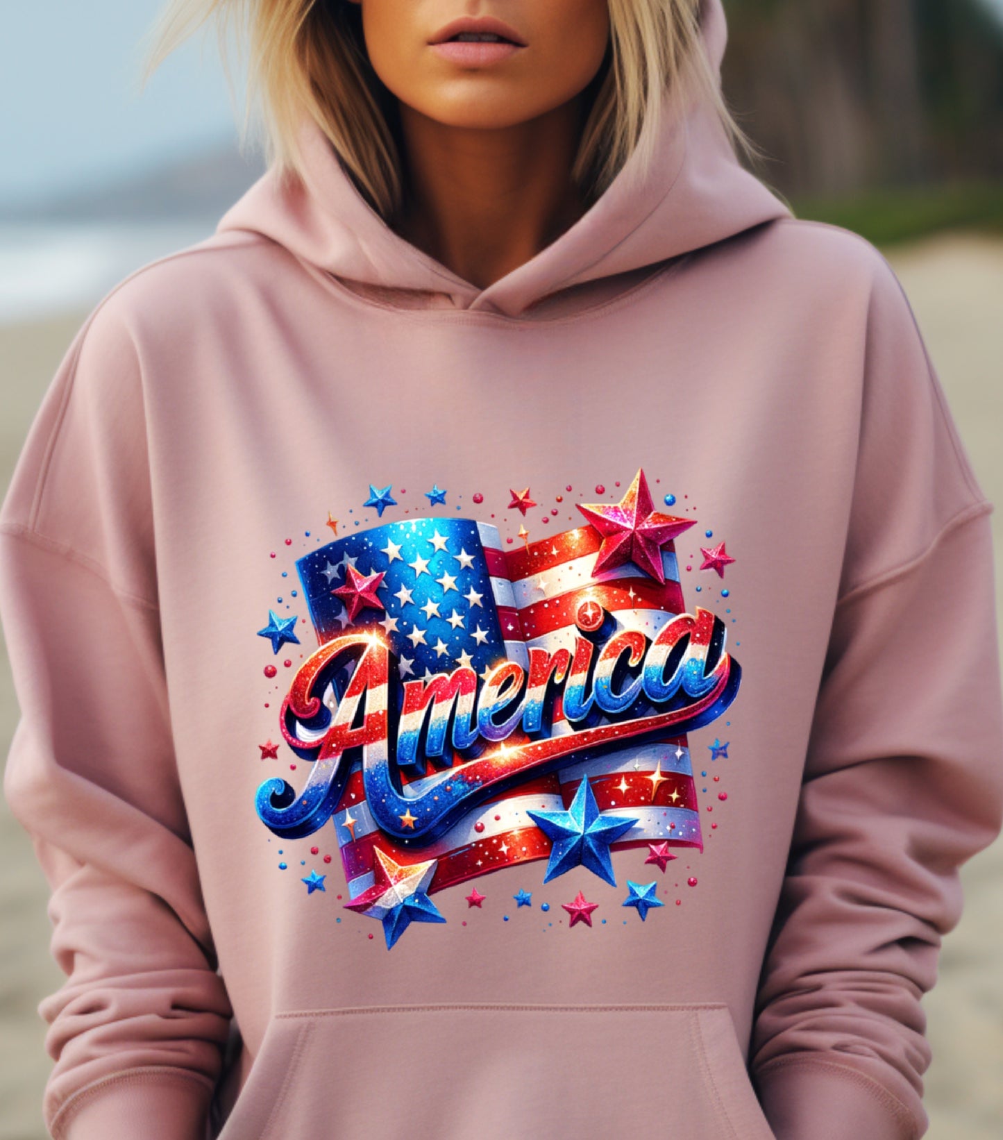 Flag America Patriotic Hoodie, 4th Of July Hoodie, Independence Day Hoodie,  Flower 4th of july hoodie