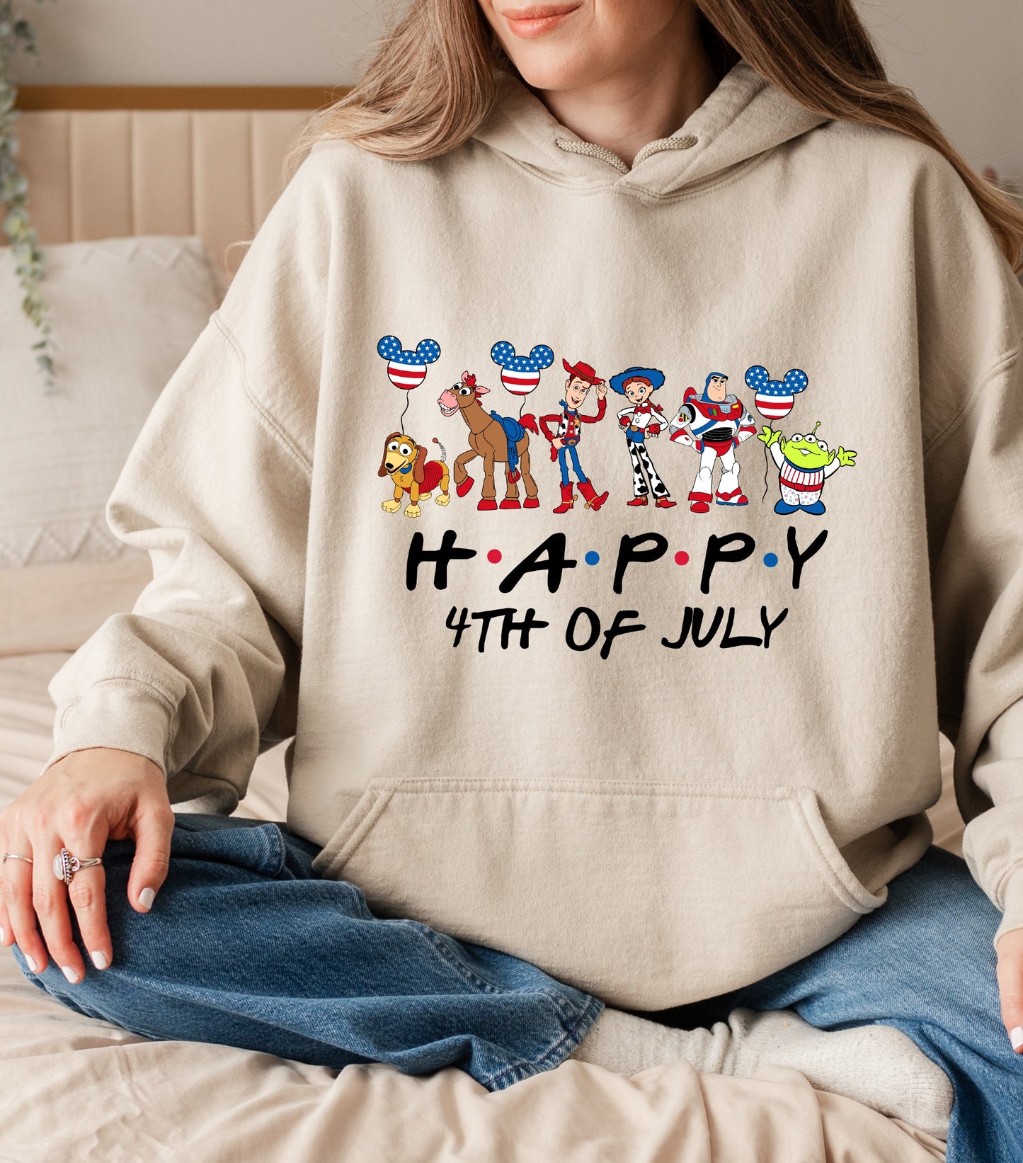 Mouse 4th Of July Hoodie, Cartoon 4th July Hoodie, Fourth Of July, Independence Day Hoodie, 4t of July Coquette Hoodie (Copy)