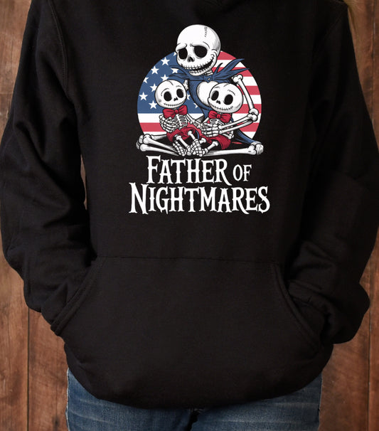 Father Of Nightmares Hoodie, Dad And Son Hoodie, Skellington Nightmare Hoodie, Father’s Day Gift Hoodie