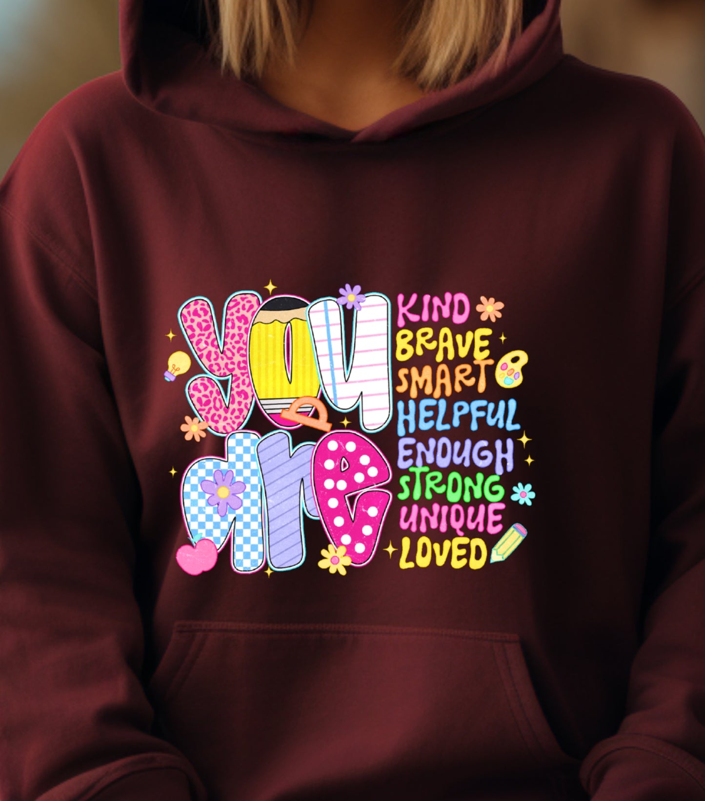 Back To School Hoodie, Hello School Hoodie, You Are Kind, Teacher Life Gift Hoodie, First Day Of School, Teacher Appreciation Gift Hoodie