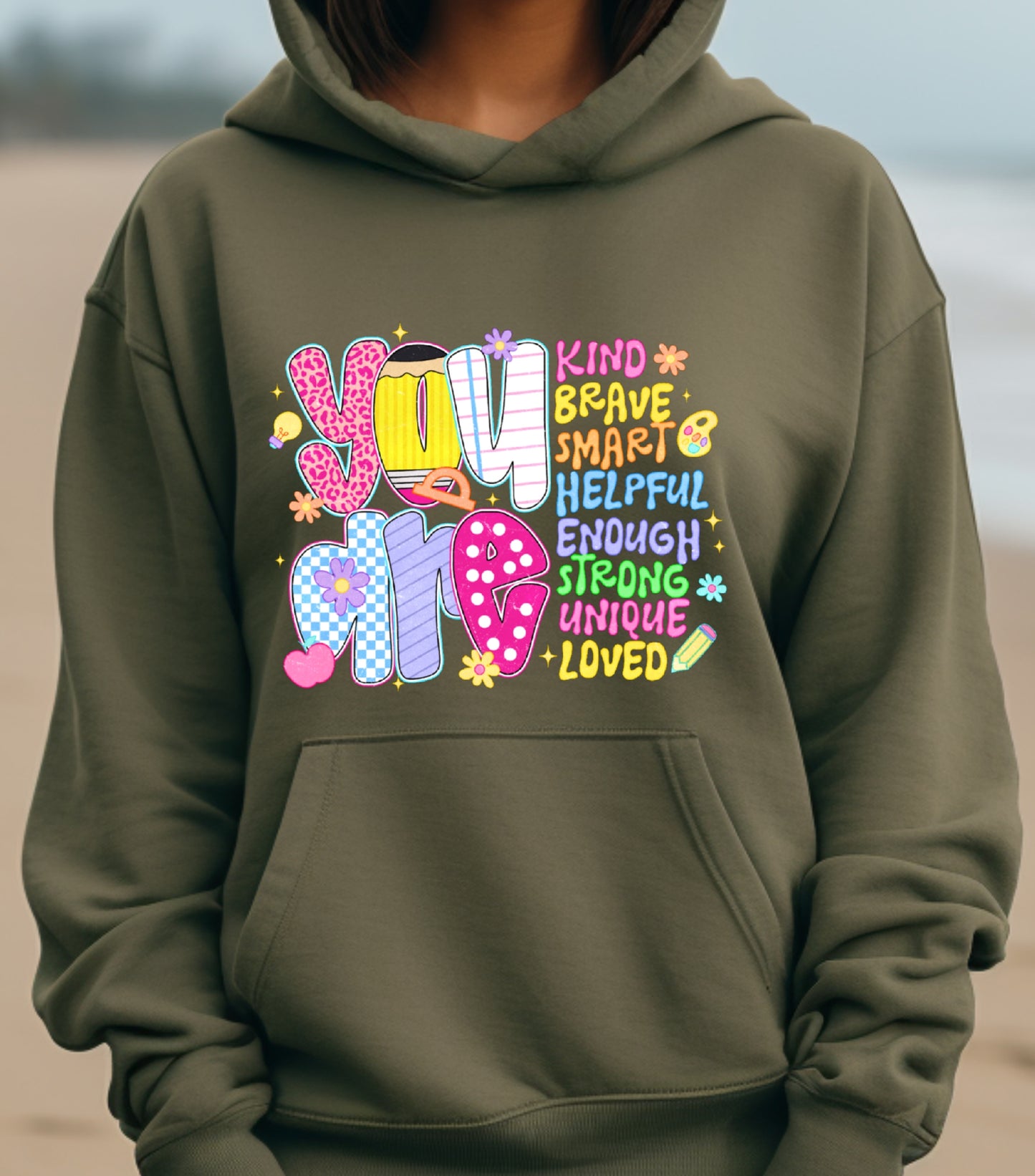 Back To School Hoodie, Hello School Hoodie, You Are Kind, Teacher Life Gift Hoodie, First Day Of School, Teacher Appreciation Gift Hoodie