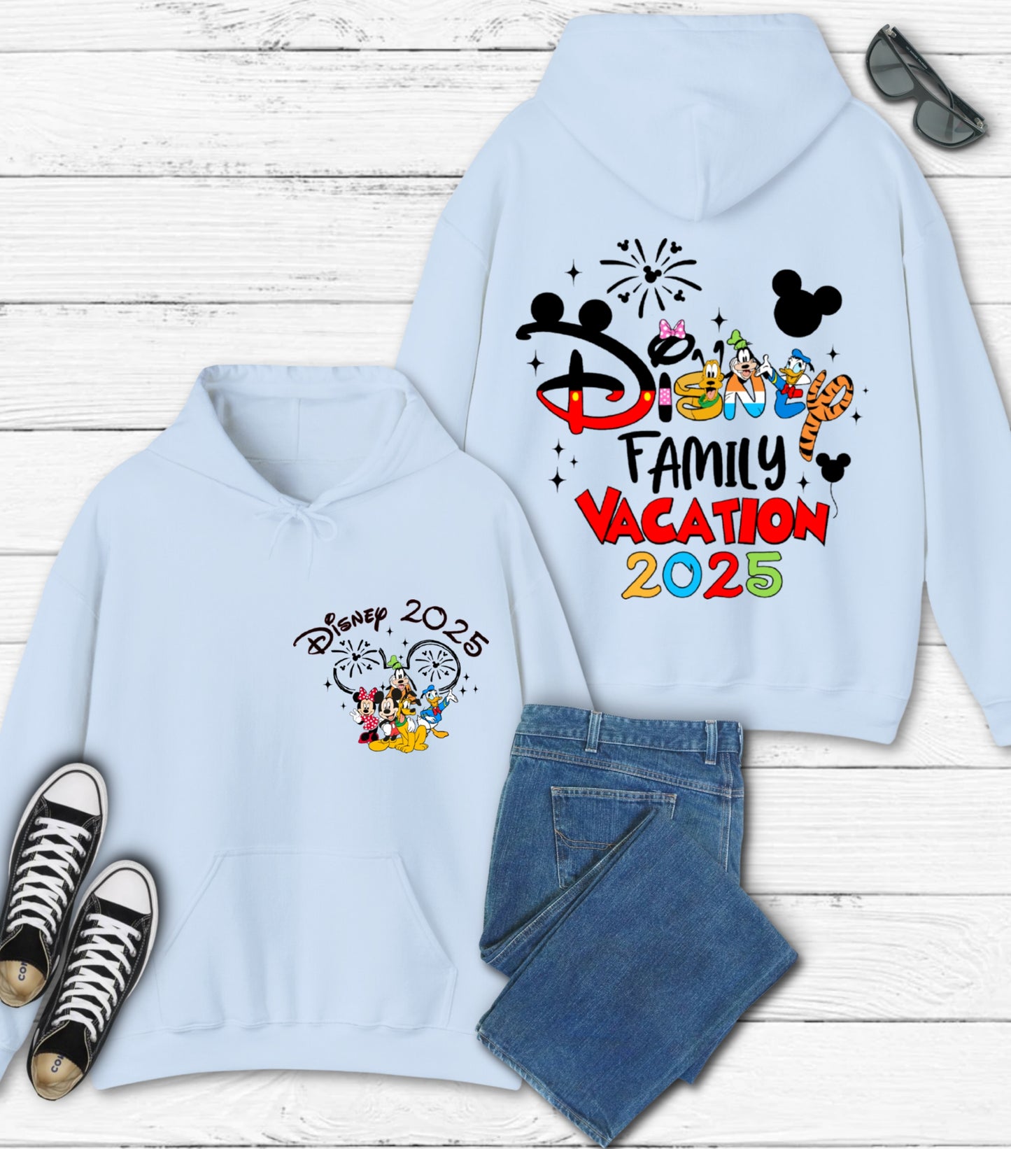 Family Vacation 2025 Hoodie, Magical Kingdom Hoodie, Family Trip,  Family Squad Hoodie, Friend Squad and Vacay Mode Hoodie
