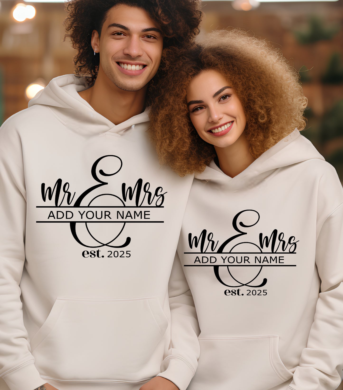 Mr and Mrs Hoodie, Spilt Monogram Hoodie, Wedding Signs Hoodie, Last Name Sign hoodie, Family Name Sign hoodie