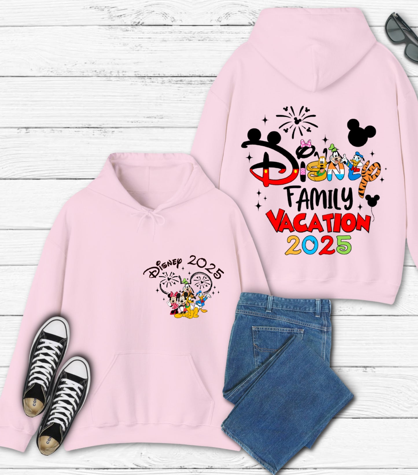 Family Vacation 2025 Hoodie, Magical Kingdom Hoodie, Family Trip,  Family Squad Hoodie, Friend Squad and Vacay Mode Hoodie