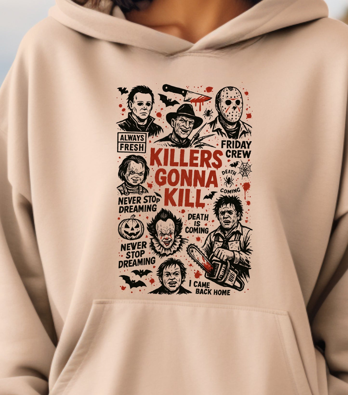 Horror Friends Hoodie, Retro Halloween Hoodie, The Boys Of Fall for gift Hoodie, Horror Movie Halloween hoodie