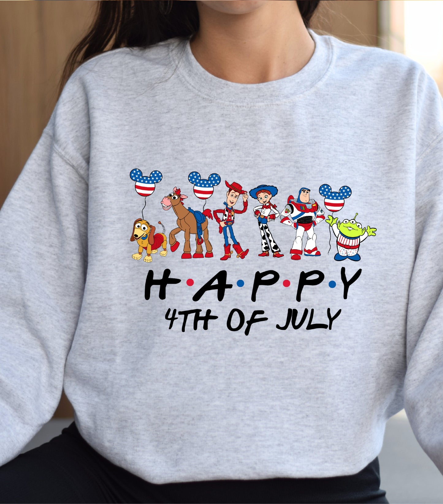 Mouse 4th Of July Sweatshirt, Cartoon 4th July Sweatshirt, Fourth Of July, Independence Day Sweatshirt, &nbsp;4t of July Coquette Sweatshirt (Copy)
