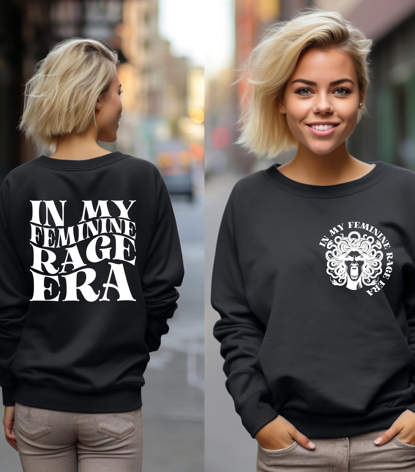 In My Feminine Rage Era Sweatshirt, Feminism Feminist Women's Rights Reproductive Sweatshirt