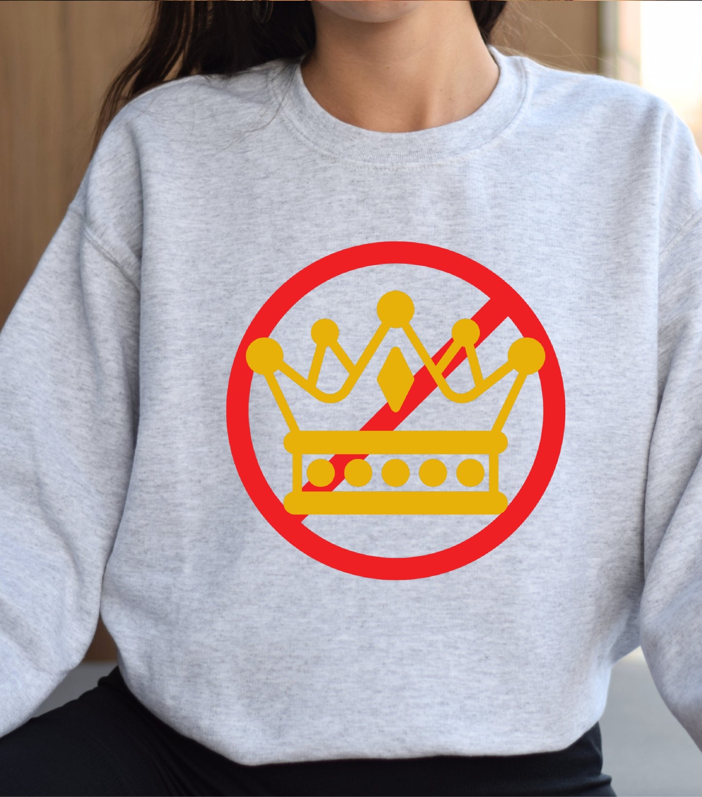 No Kings in America Sweatshirt, Anti Authoritarian Protest Sweatshirt, For Social Justice Sweatshirt,  Democracy Not Monarchy America Sweatshirt, Nope Kings Sweatshirt (Copy) (Copy) (Copy)