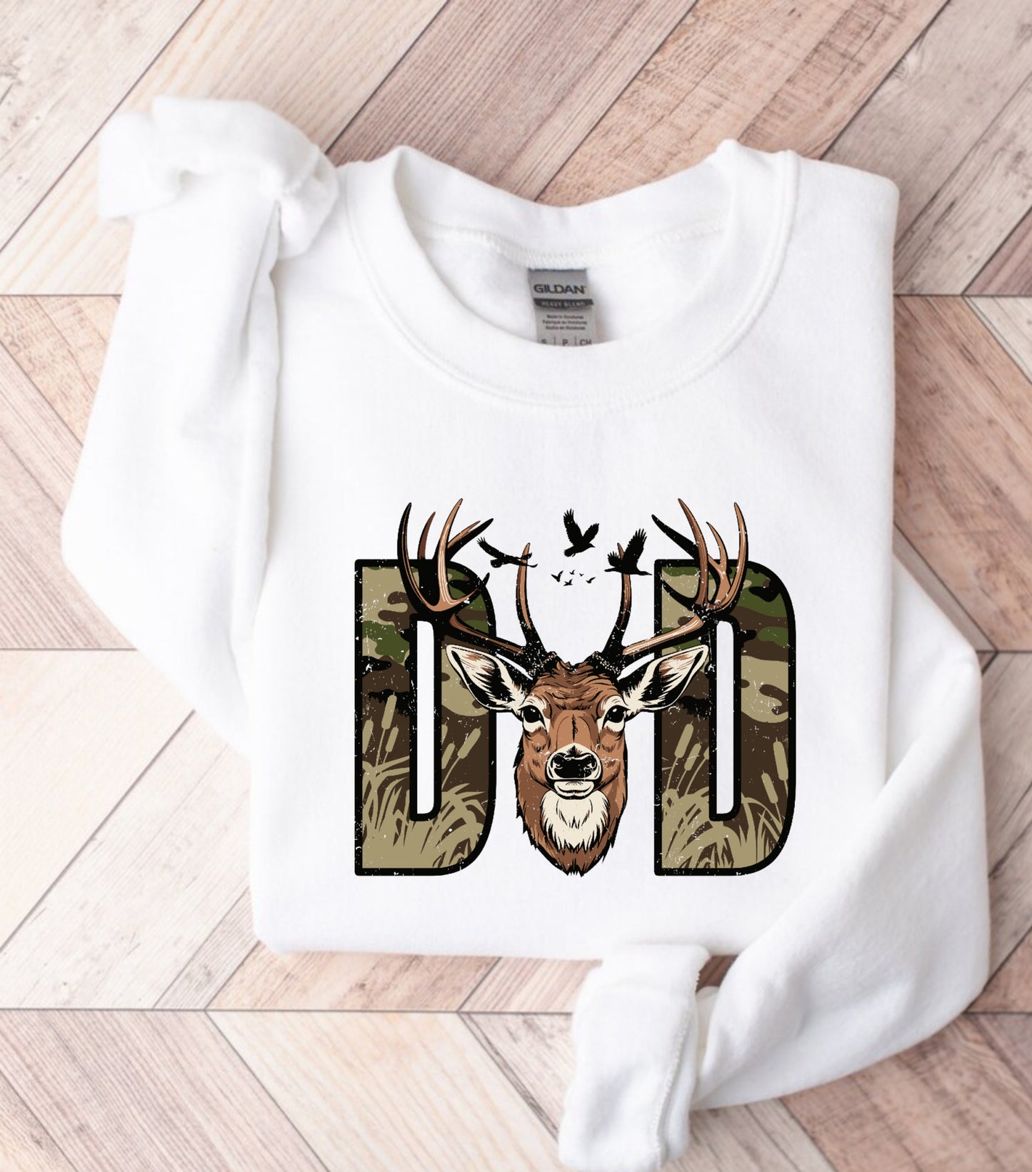 Hunter Dad sweatshirt, Deer Hunting sweatshirt, Best Buckin Dad Ever sweatshirt, Father's day sweatshirt