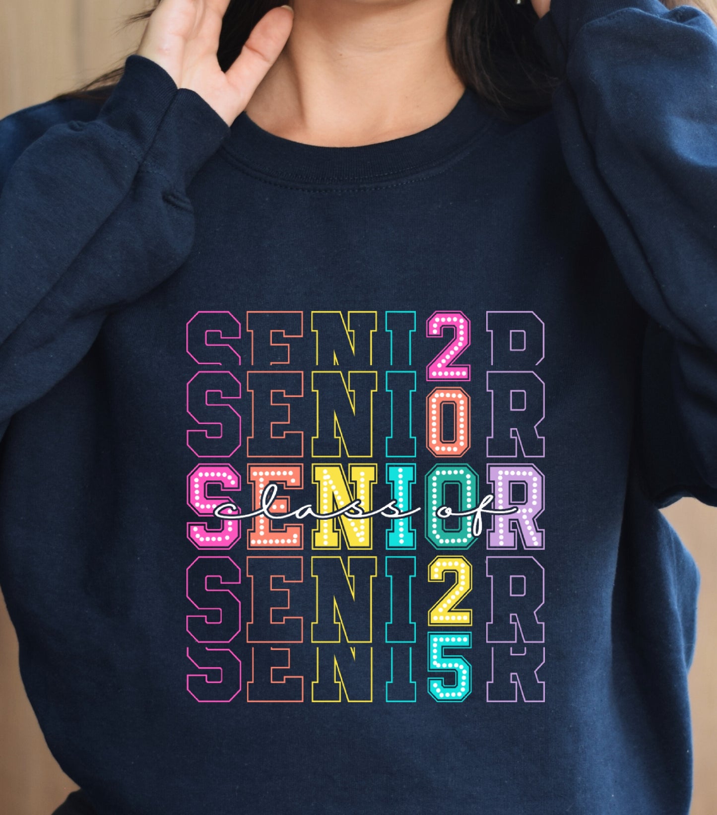 Senior 2025 Sweatshirt, Retro Graduation Sweatshirt, Class of 2025 Sweatshirt, High school Senior Sweatshirt