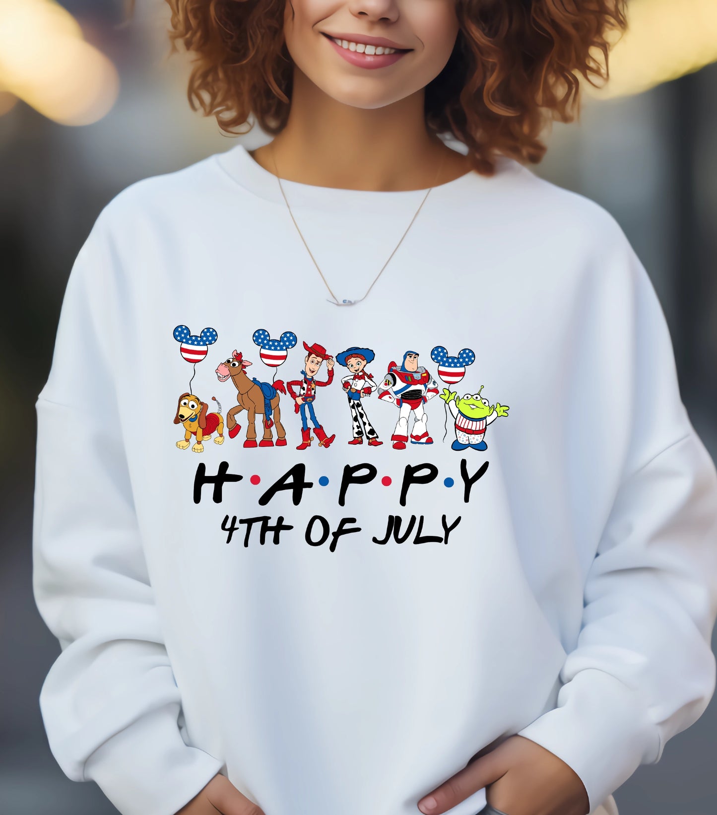 Mouse 4th Of July Sweatshirt, Cartoon 4th July Sweatshirt, Fourth Of July, Independence Day Sweatshirt, &nbsp;4t of July Coquette Sweatshirt (Copy)