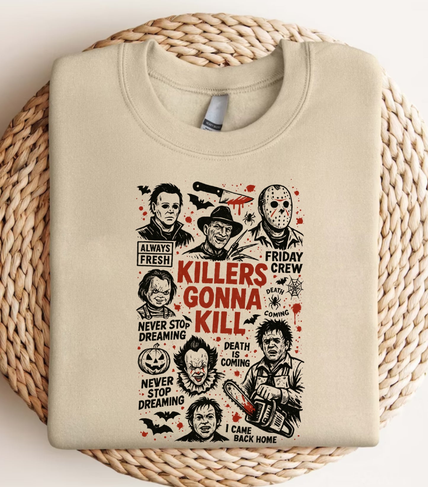 Horror Friends Sweatshirt, Retro Halloween Sweatshirt, The Boys Of Fall for gift Sweatshirt, Horror Movie Halloween Sweatshirt