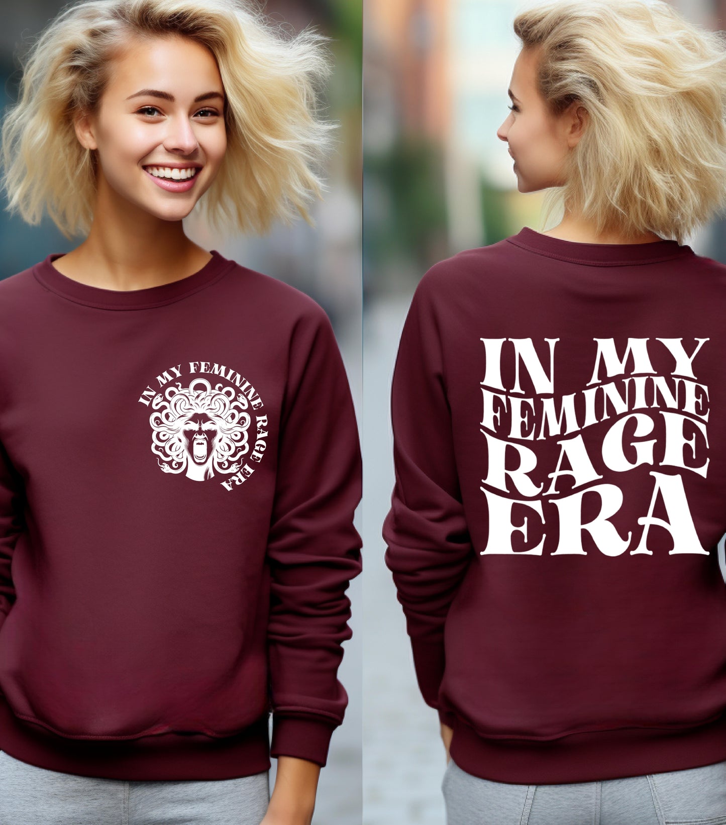In My Feminine Rage Era Sweatshirt, Feminism Feminist Women's Rights Reproductive Sweatshirt