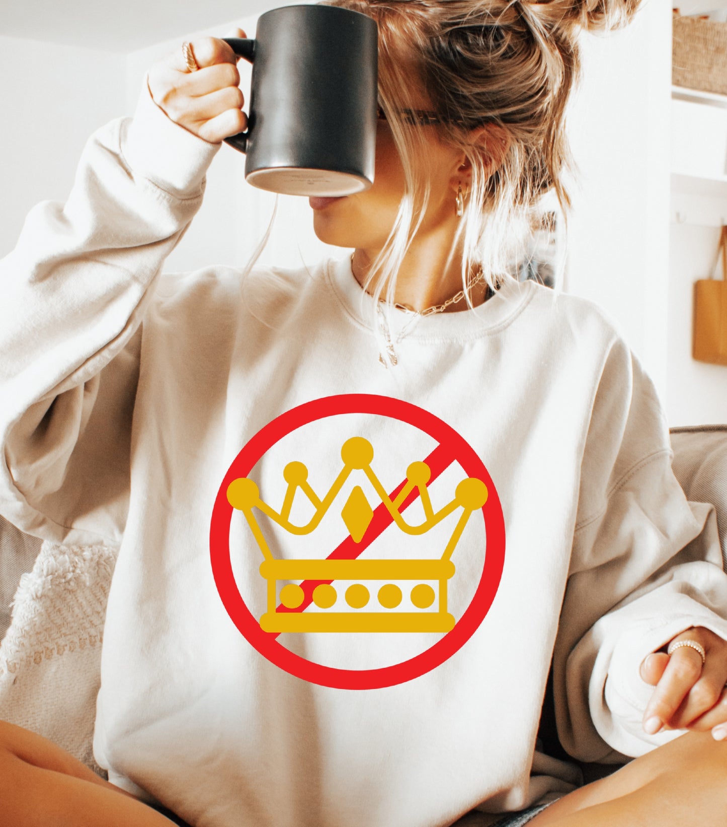 No Kings in America Sweatshirt, Anti Authoritarian Protest Sweatshirt, For Social Justice Sweatshirt,  Democracy Not Monarchy America Sweatshirt, Nope Kings Sweatshirt (Copy) (Copy) (Copy)