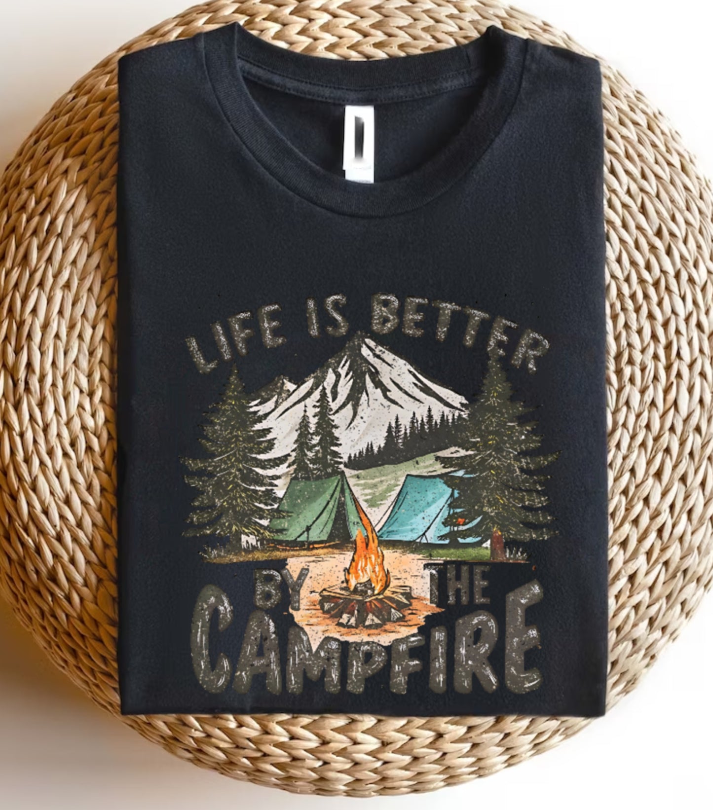 Life Is Better By The Campfire Sweatshirt, Camping Retro Sweatshirt, summer vibes and holiday sweatshirt