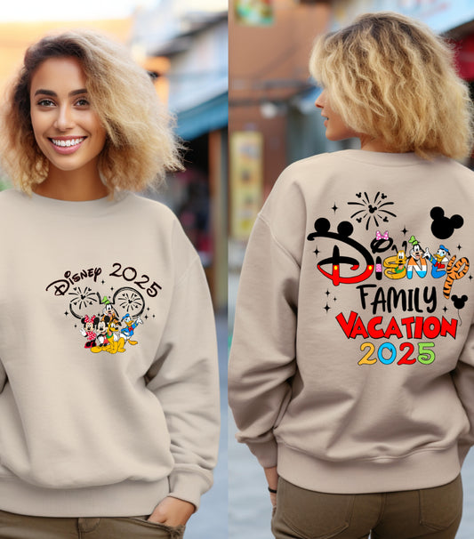 Family Vacation 2025 Sweatshirt, Magical Kingdom Sweatshirt, Family Trip Sweatshirt,  Family Squad Sweatshirt, Friend Squad and Vacay Mode Sweatshirt
