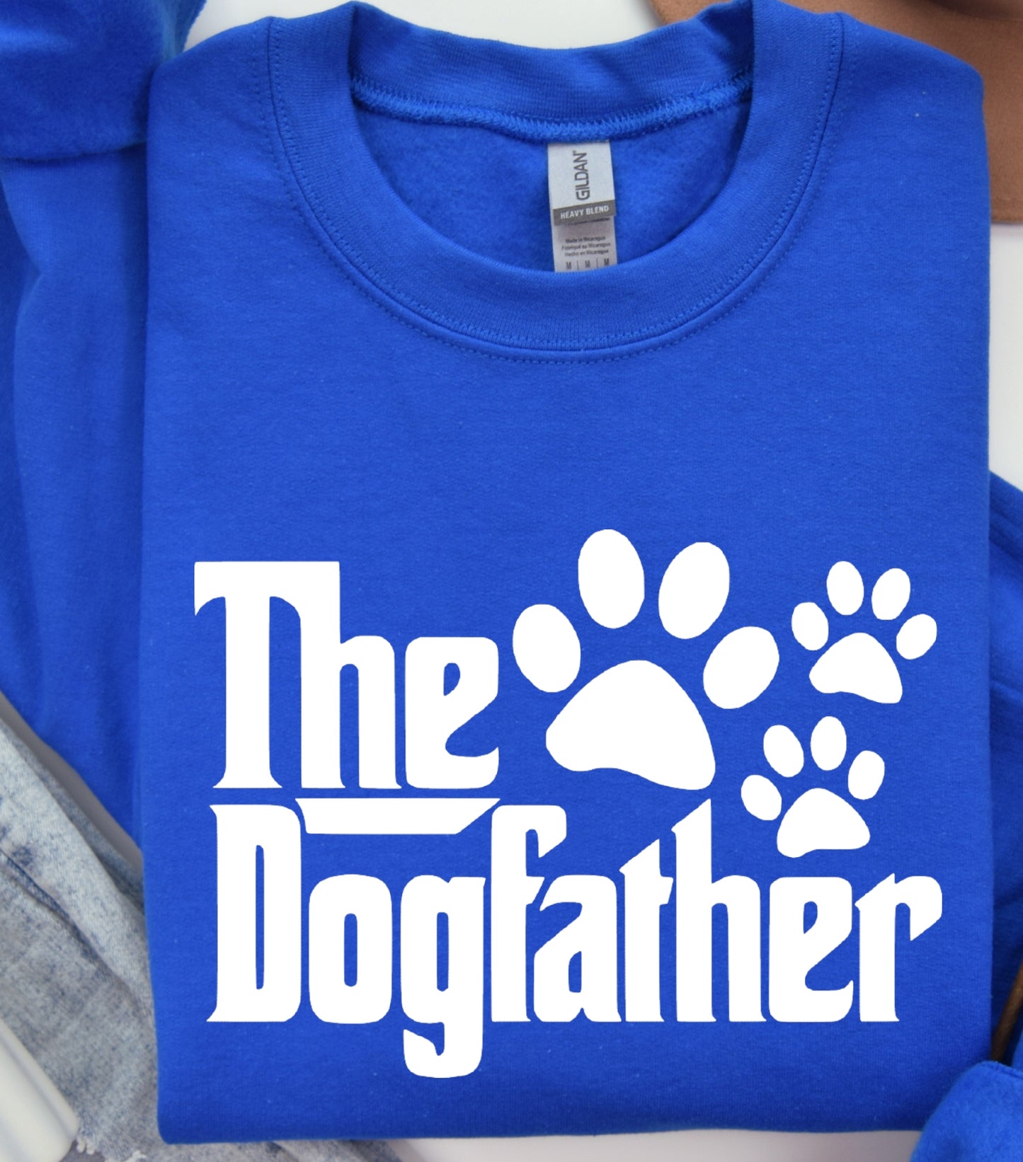 The Dogfather Sweatshirt, Dog Father's Day Gift Sweatshirt, Funny Father's Day Sweatshirt,  Gift for Dogs Dad Sweatshirt