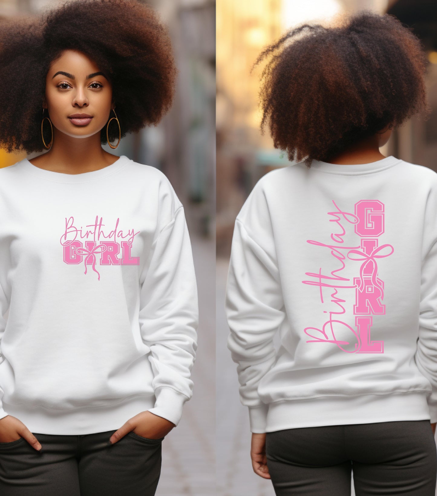 Birthday Girl Sweatshirt, Birthday Girl Coquette Sweatshirt, Birthday Coquette Sweatshirt, Happy Birthday Sweatshirt