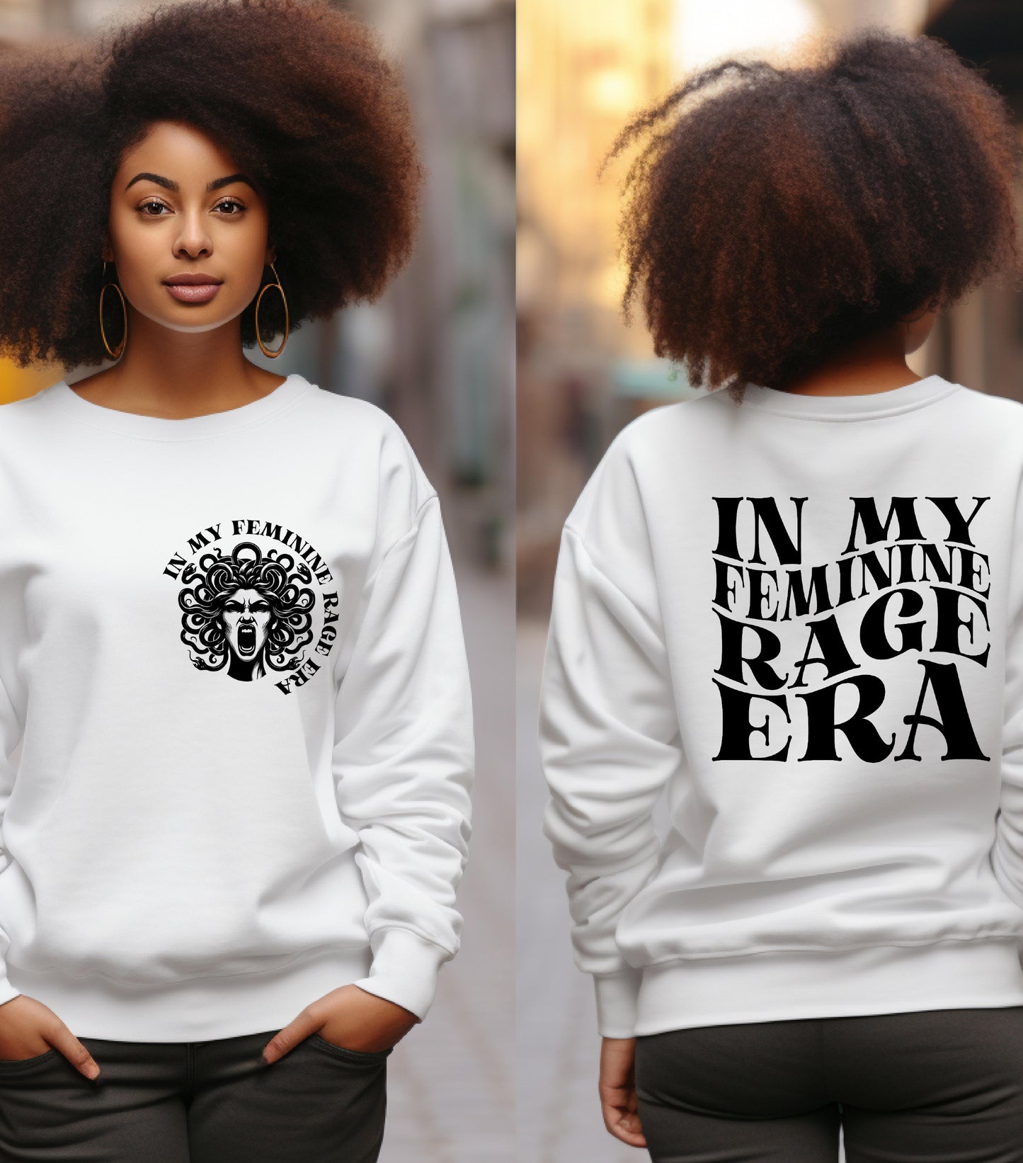 In My Feminine Rage Era Sweatshirt, Feminism Feminist Women's Rights Reproductive Sweatshirt