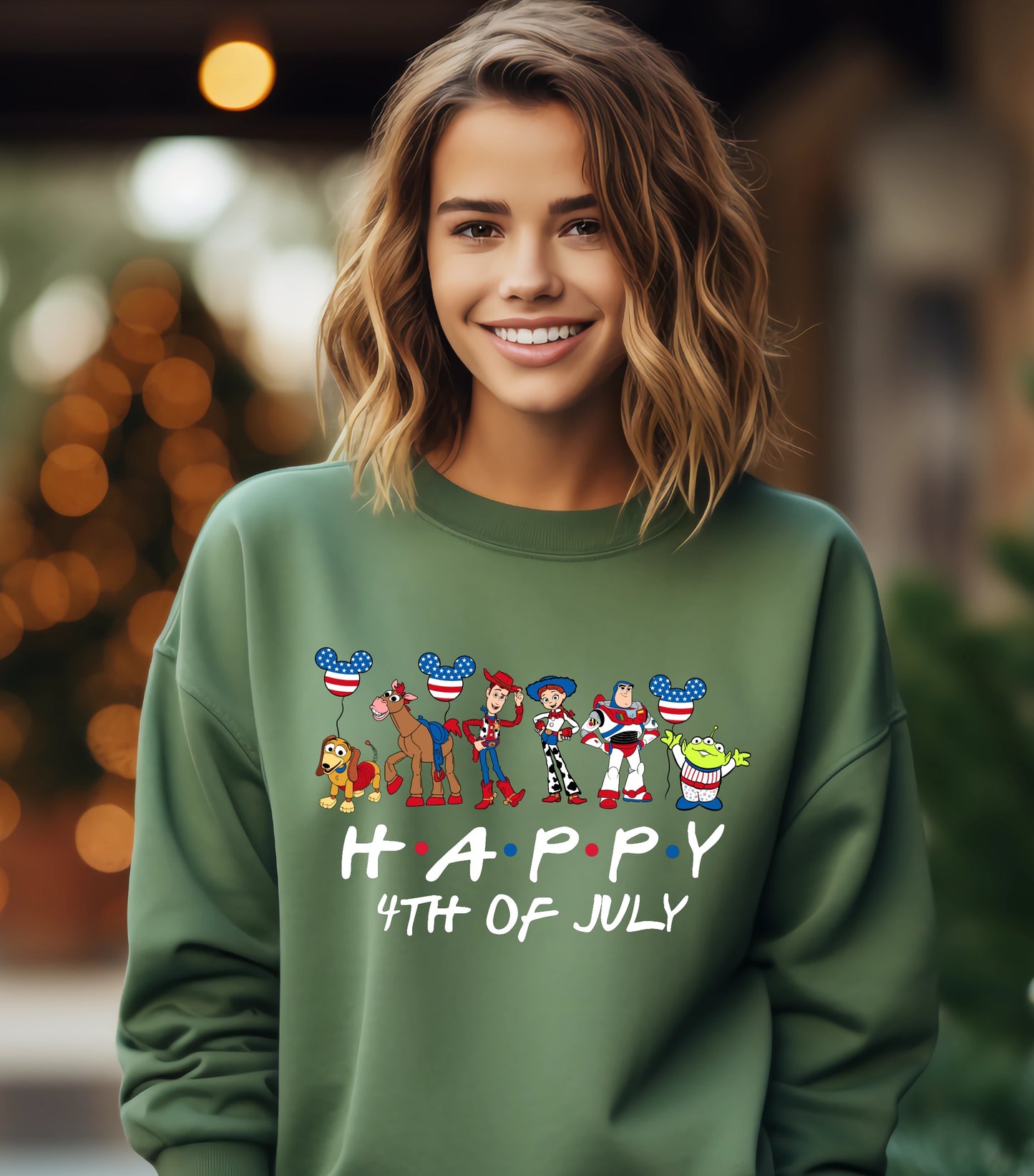Mouse 4th Of July Sweatshirt, Cartoon 4th July Sweatshirt, Fourth Of July, Independence Day Sweatshirt, &nbsp;4t of July Coquette Sweatshirt (Copy)