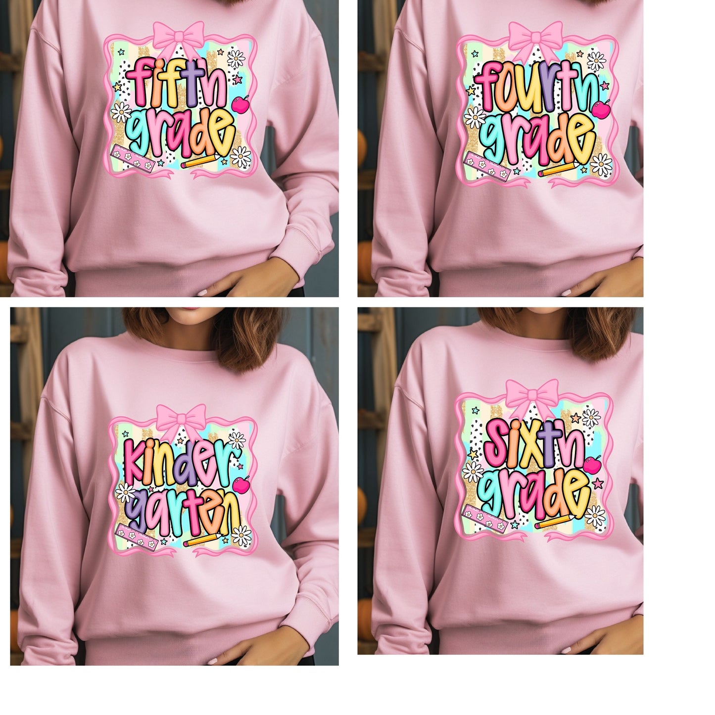 Preppy Back To School Sweatshirt, First Day Of School Sweatshirt, Coquette Teacher Sweatshirt, gift for Girls Sweatshirt
