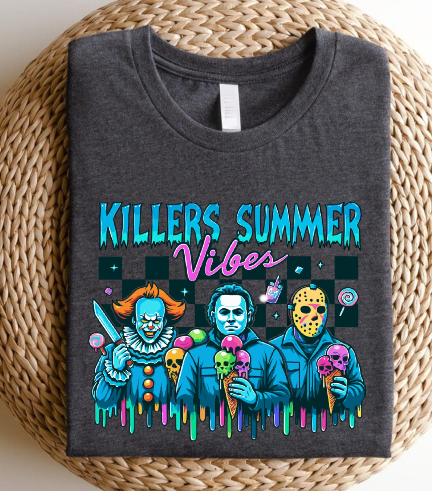 Summer Halloween Sweatshirt, Killers Summer Vibes Sweatshirt, Funny Halloween Funny sweatshirt,  Halloween in Summer Sweatshirt