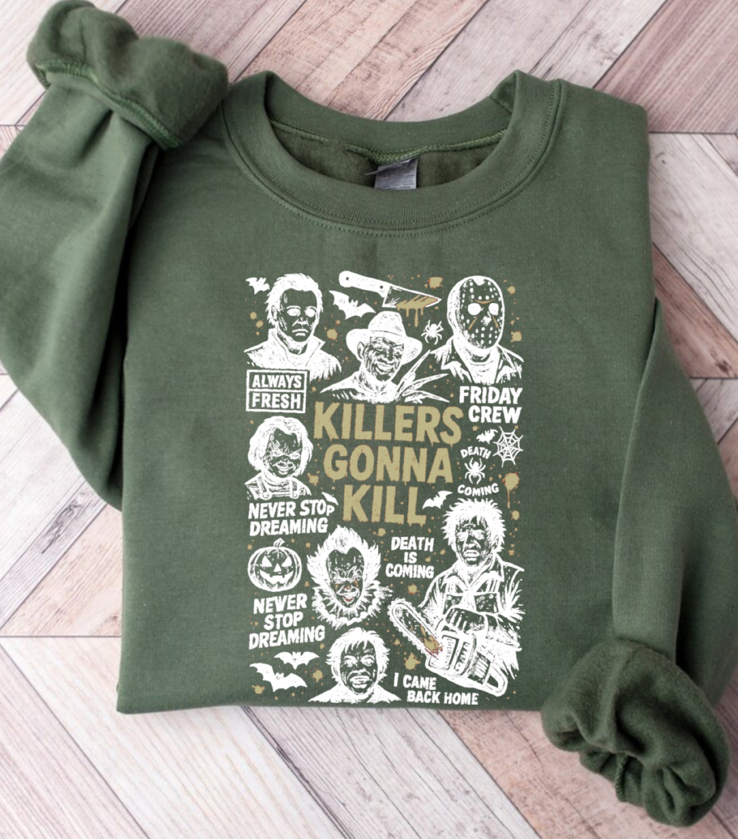 Horror Friends Sweatshirt, Retro Halloween Sweatshirt, The Boys Of Fall for gift Sweatshirt, Horror Movie Halloween Sweatshirt